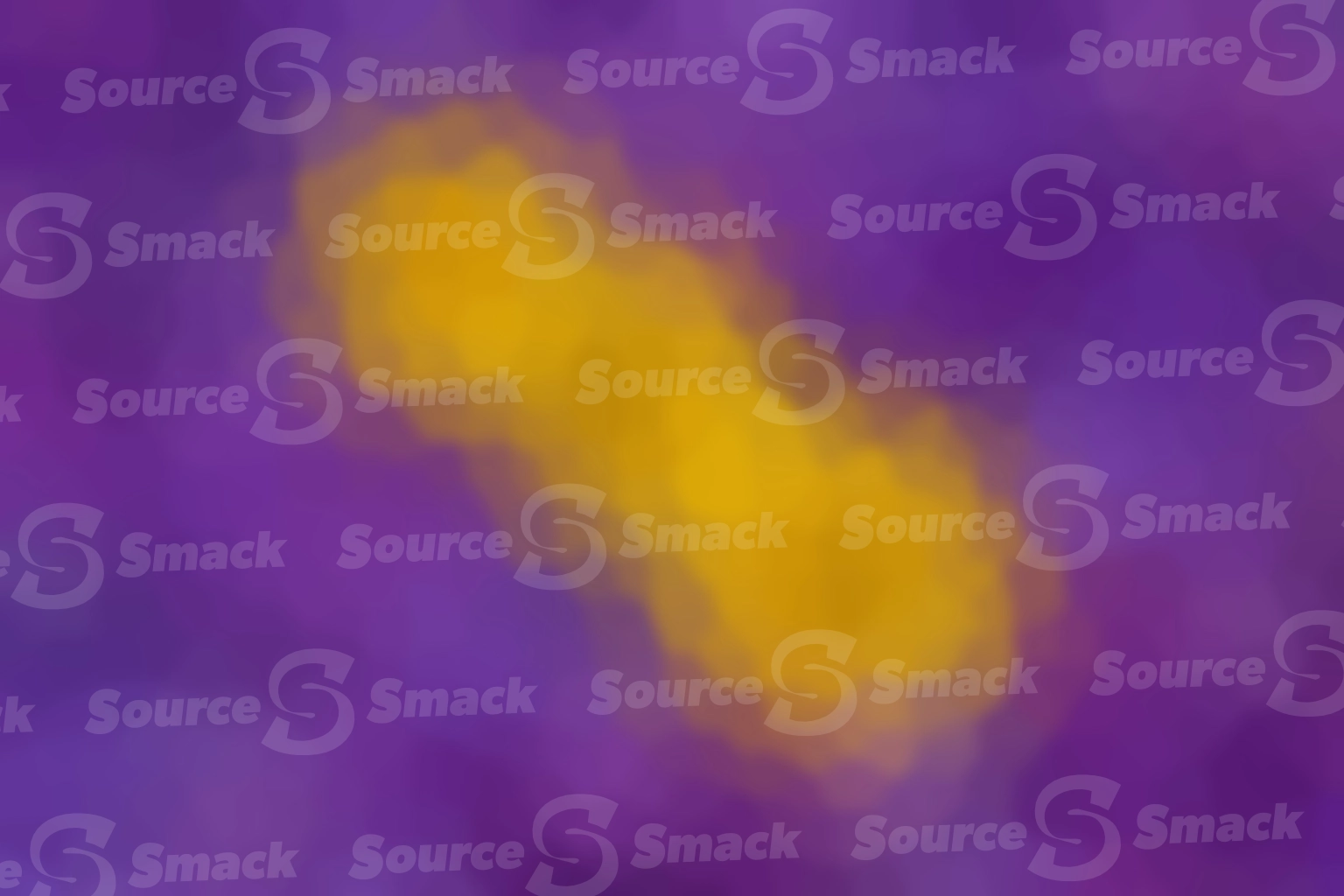 Purple abstract background with yellow pill-like coloring in center