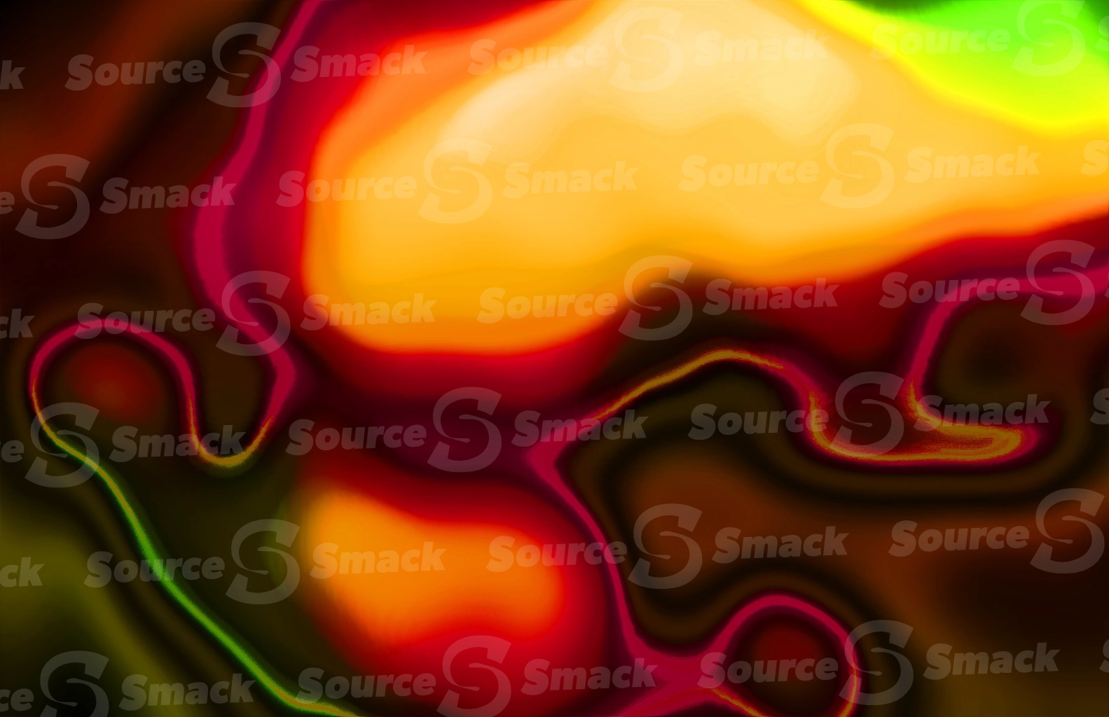 A soft swish of liquid paint mess