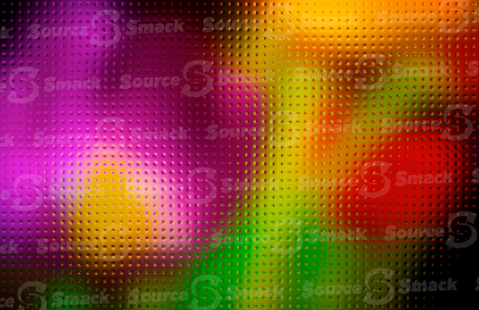 A metallic rivet sheet of gradual lit colors