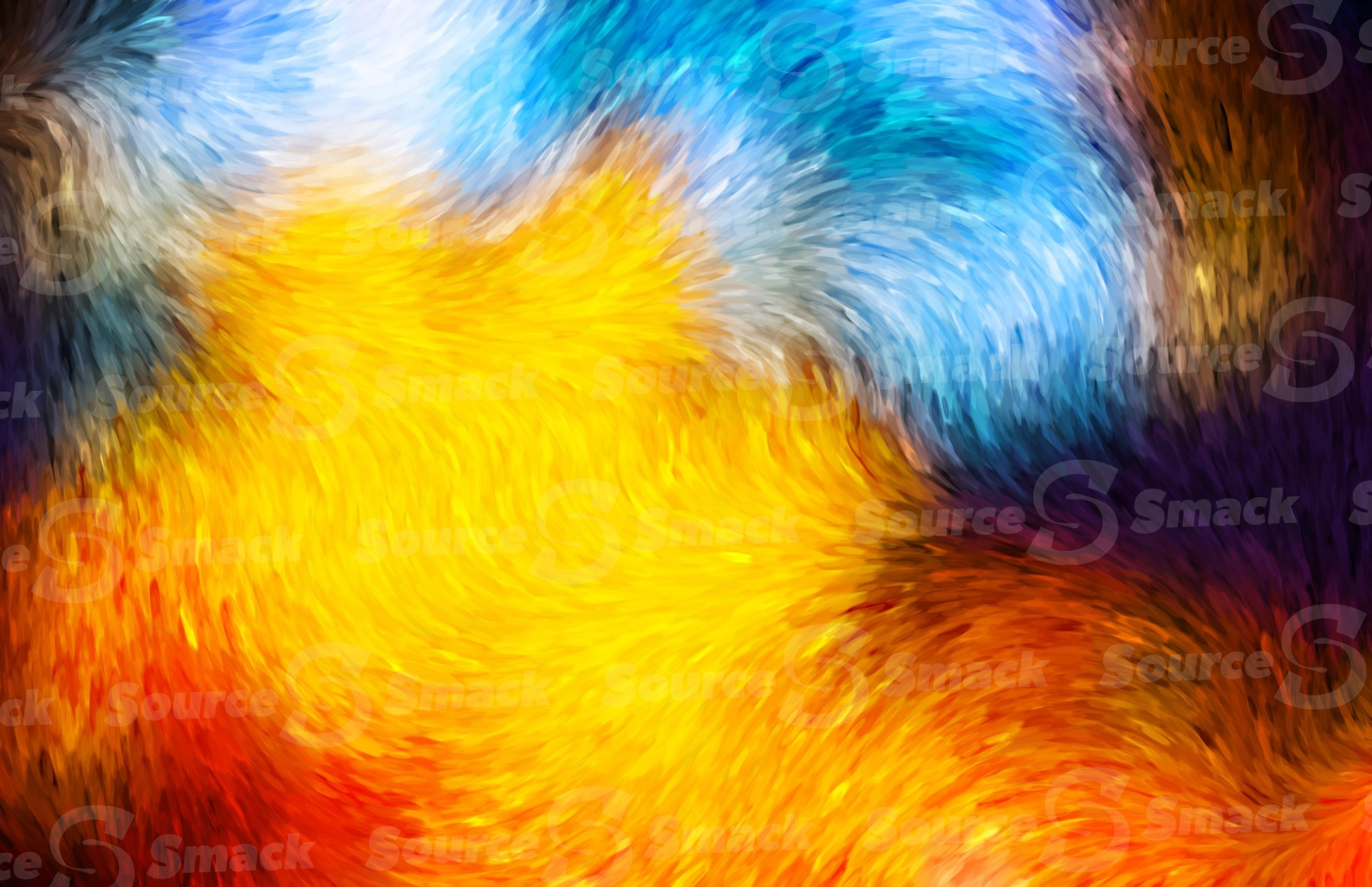 Colorful background using a painted van gogh brush effect
