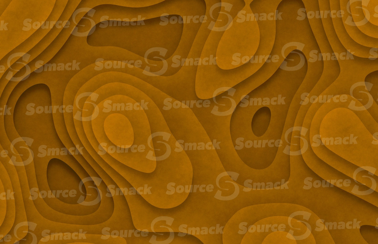 Orange mountain-like aerial view of a relief geometric background
