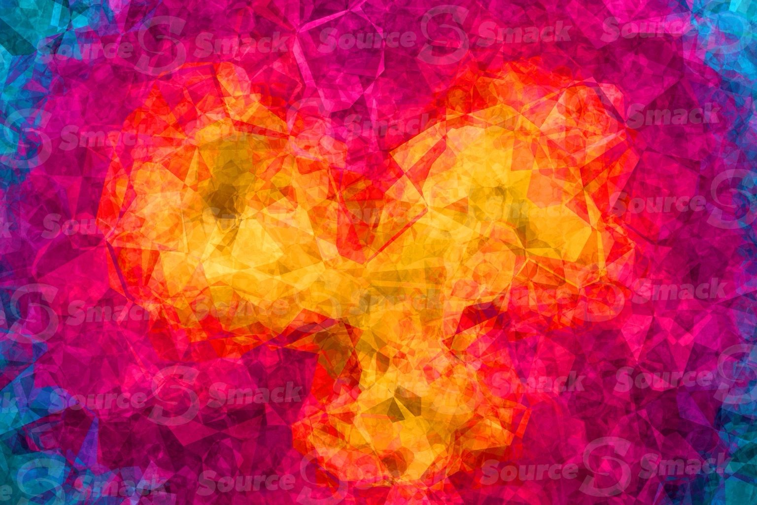 Color core poly painted background