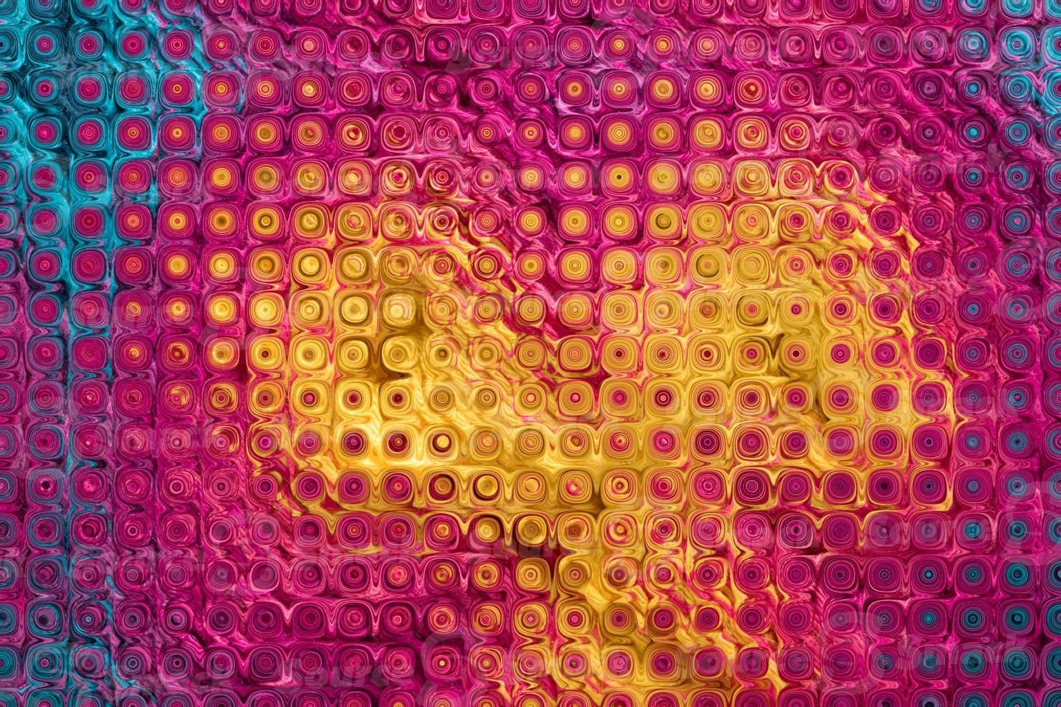 Color core bubbled oil background