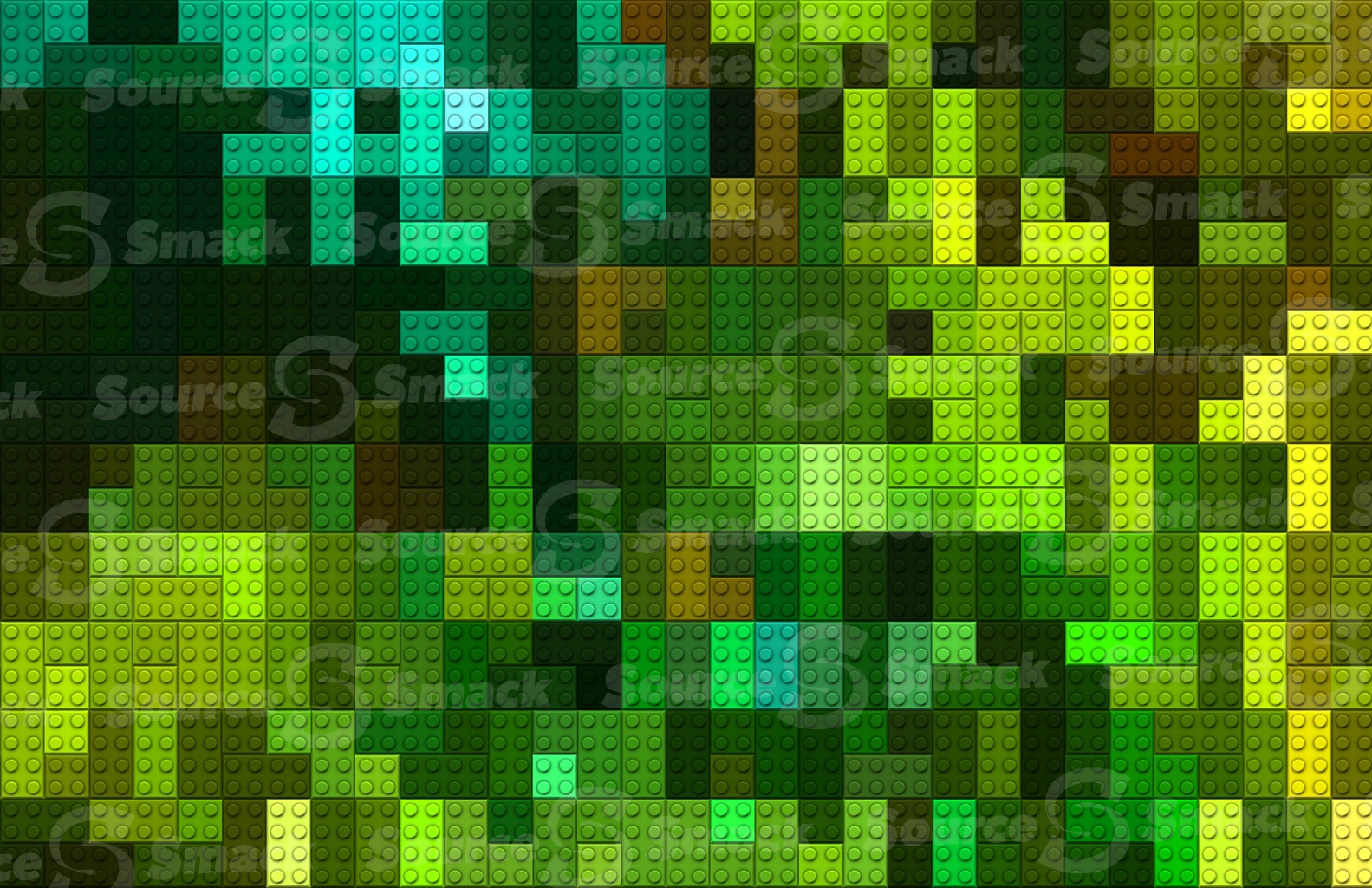 Green lantern colored lego tiled background