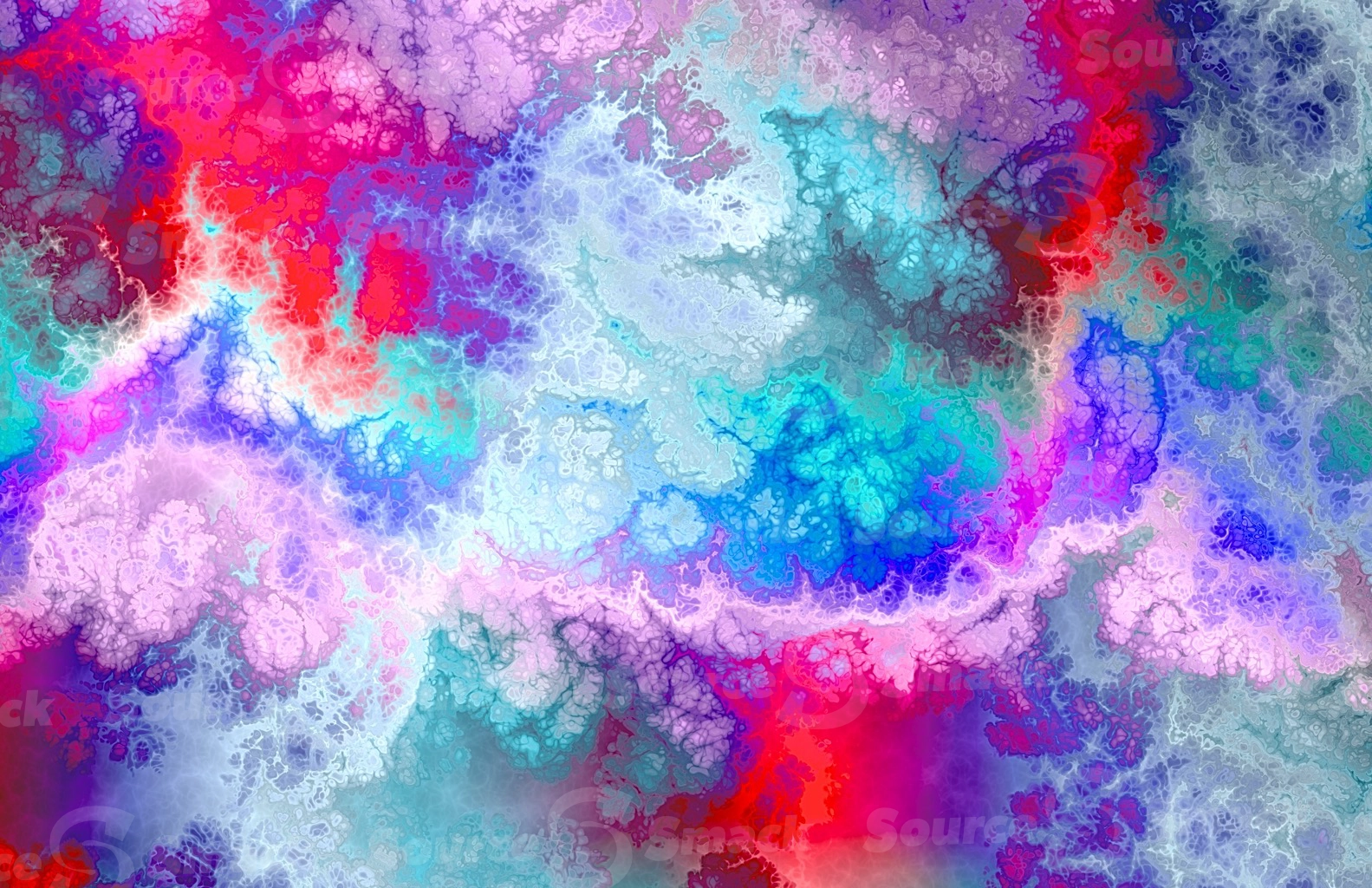 Complex fractal mandelbrot patterned background in brilliant color