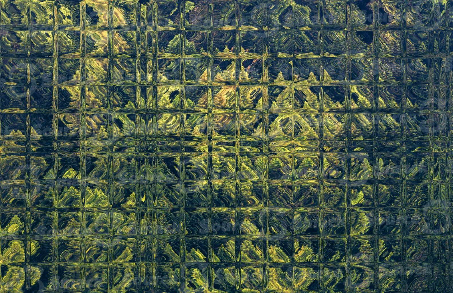 Forest reflected mosiac