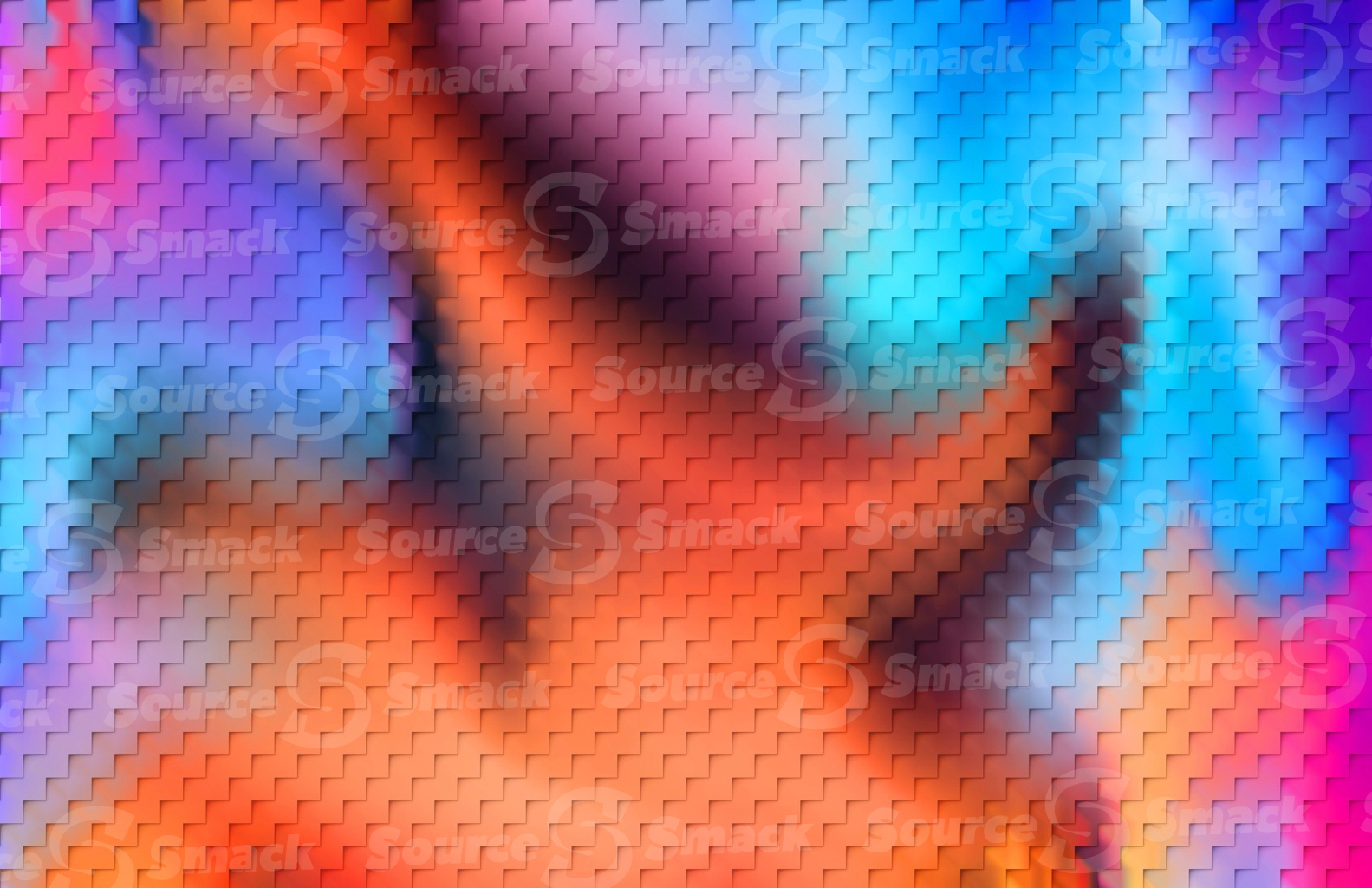 Colorful gradients with a step cut effect