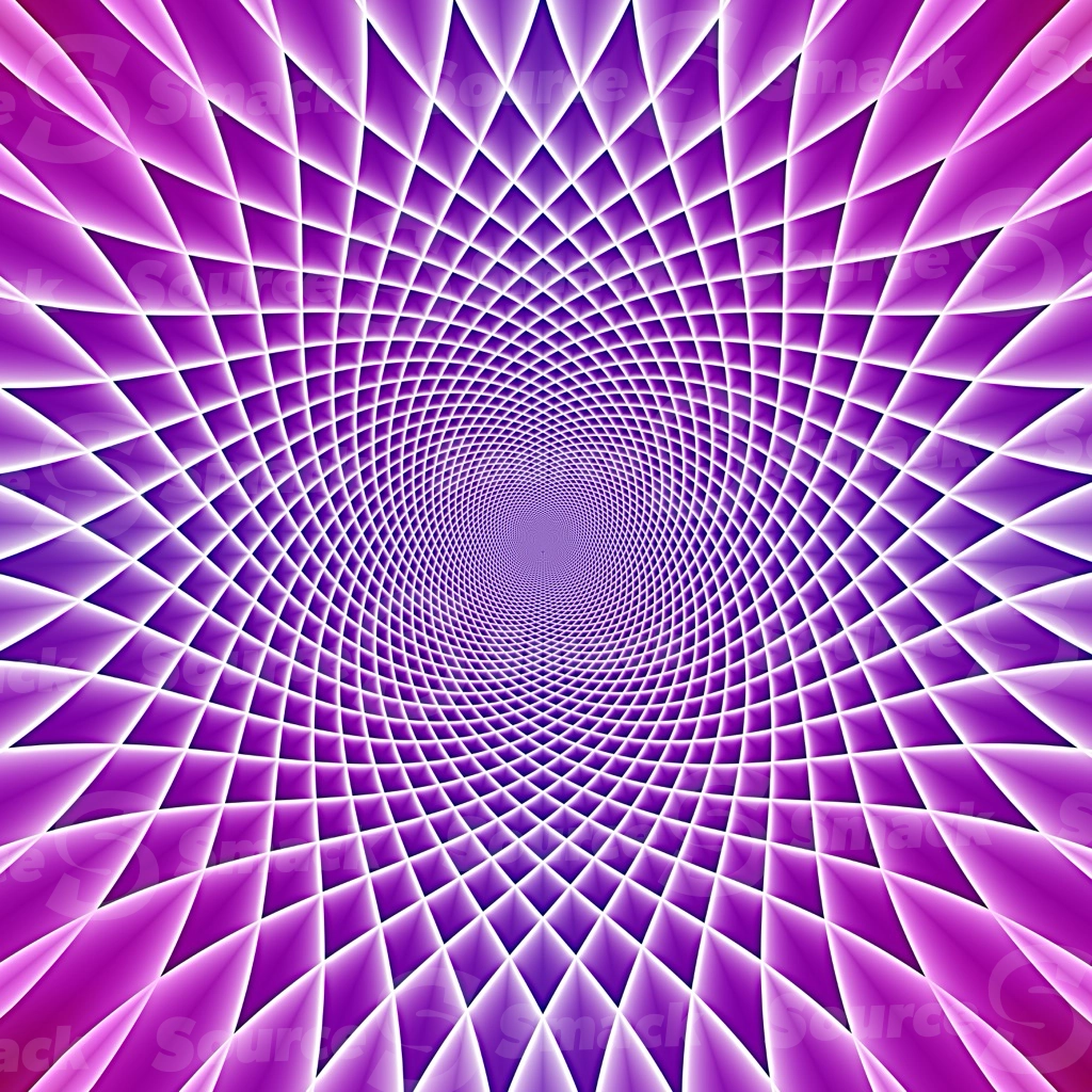 A geometrical intersecting gradual glowing swirl of colors