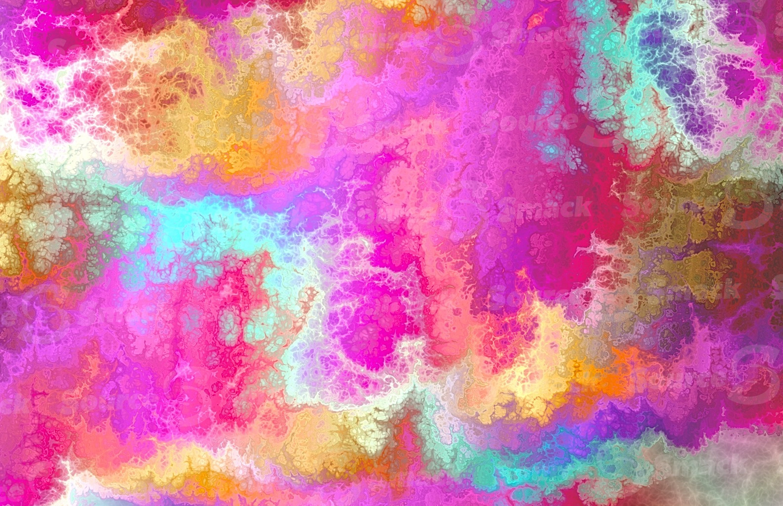 Complex fractal mandelbrot patterned background in brilliant color