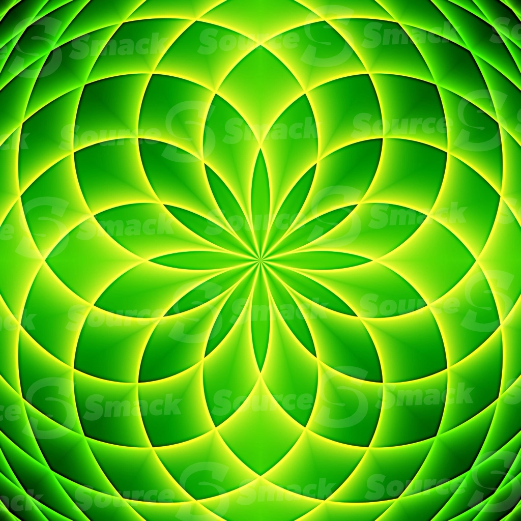 A geometrical intersecting gradual glowing swirl of colors