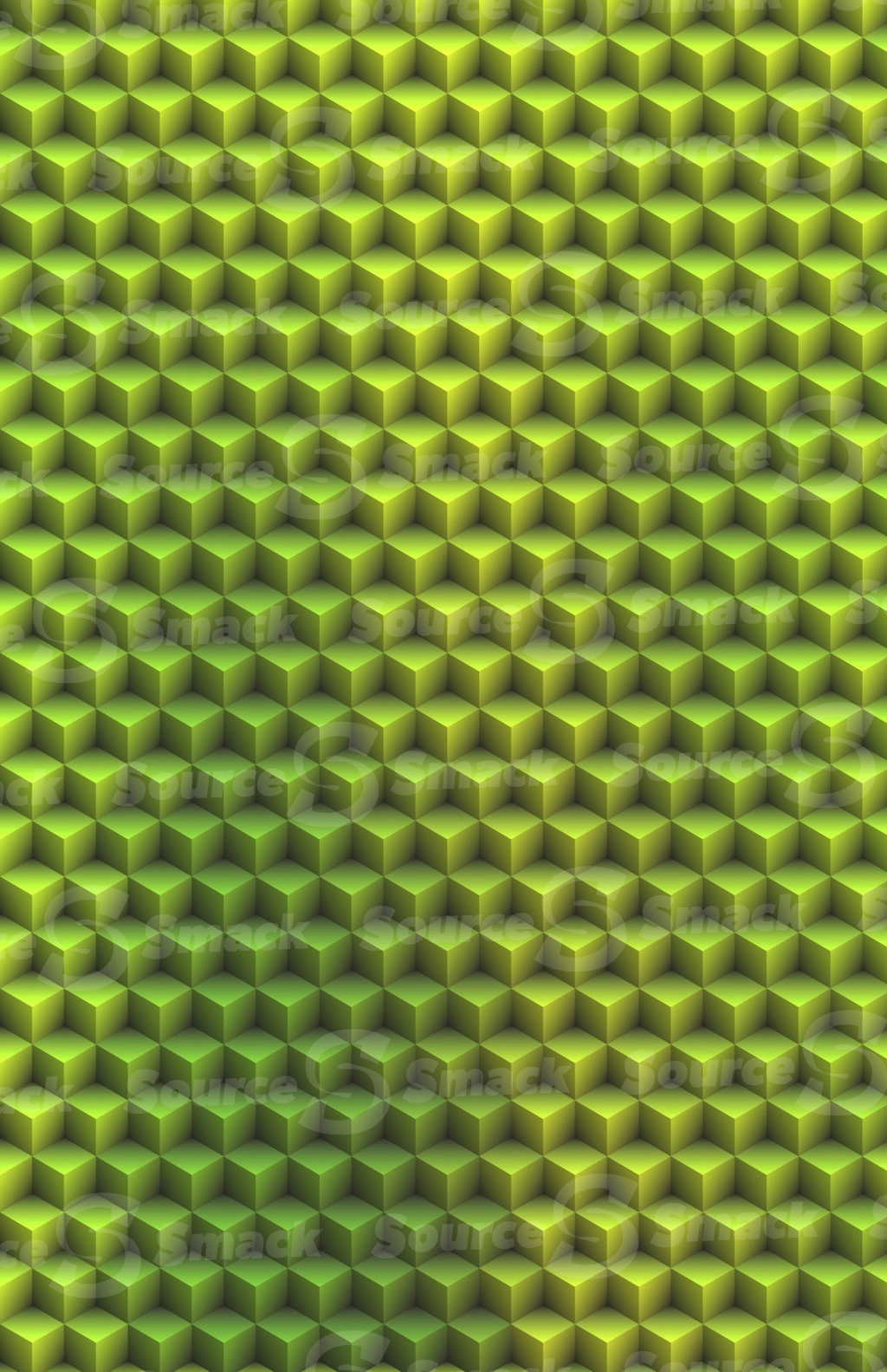 Color background with Q-Bert cubed effect