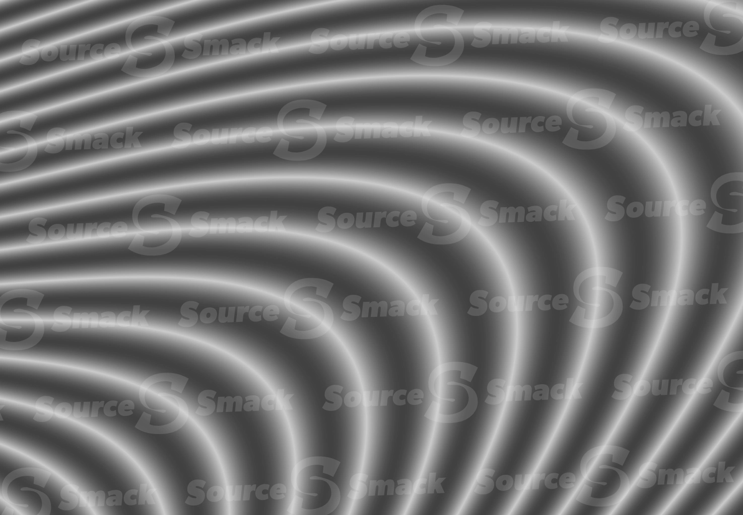 Greyscale abstract moire lines contoured in a smooth assembly