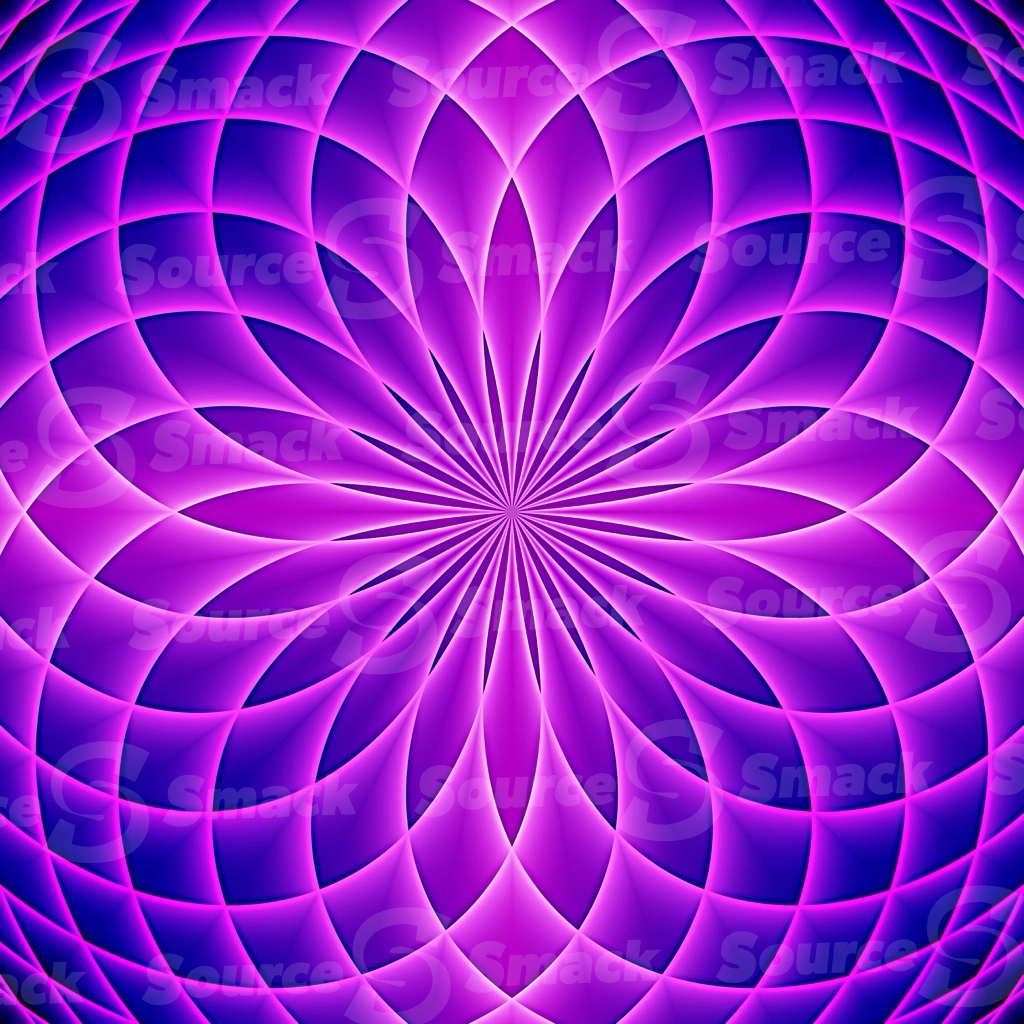 A geometrical intersecting gradual glowing swirl of colors