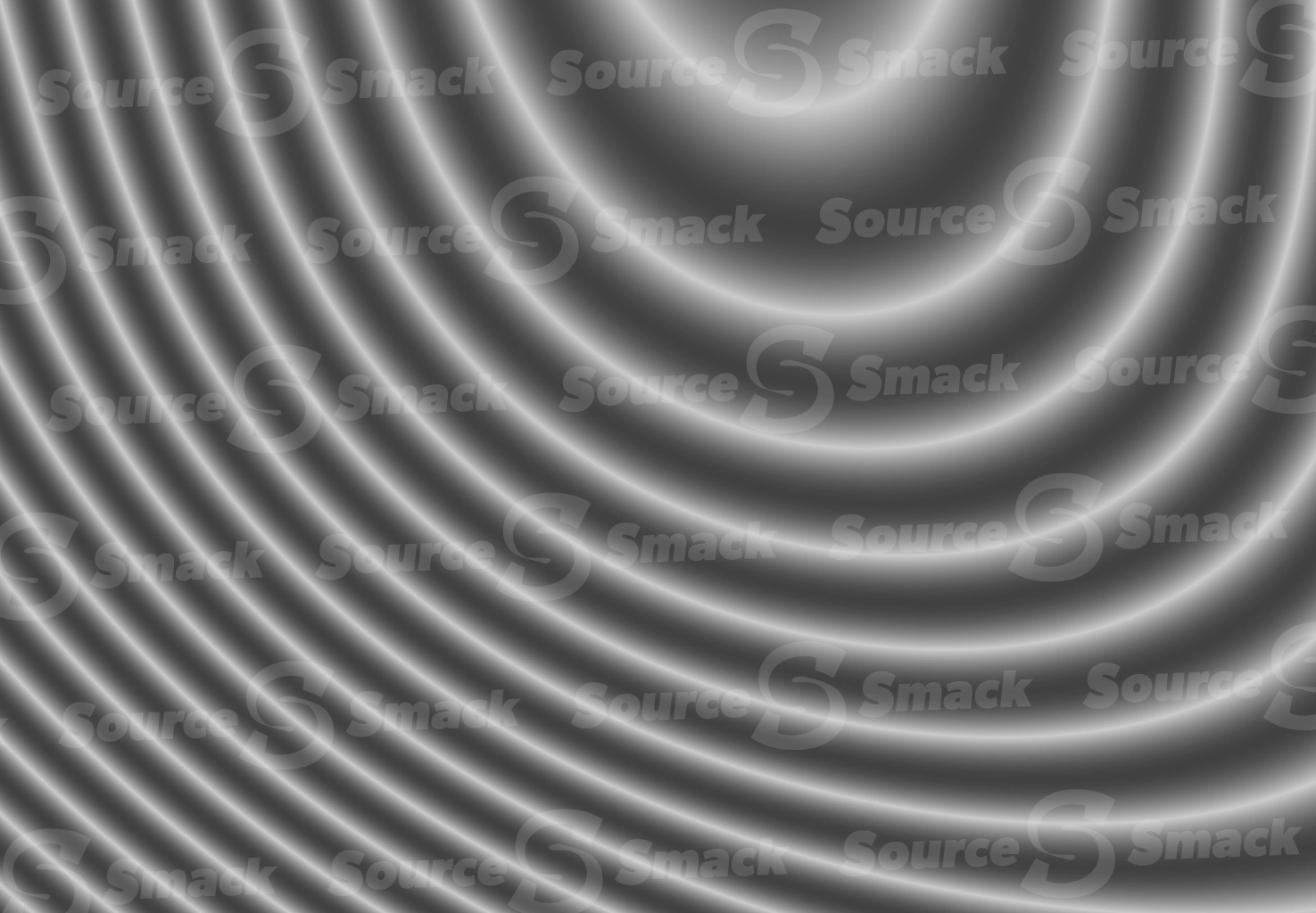 Greyscale abstract moire lines contoured in a smooth assembly