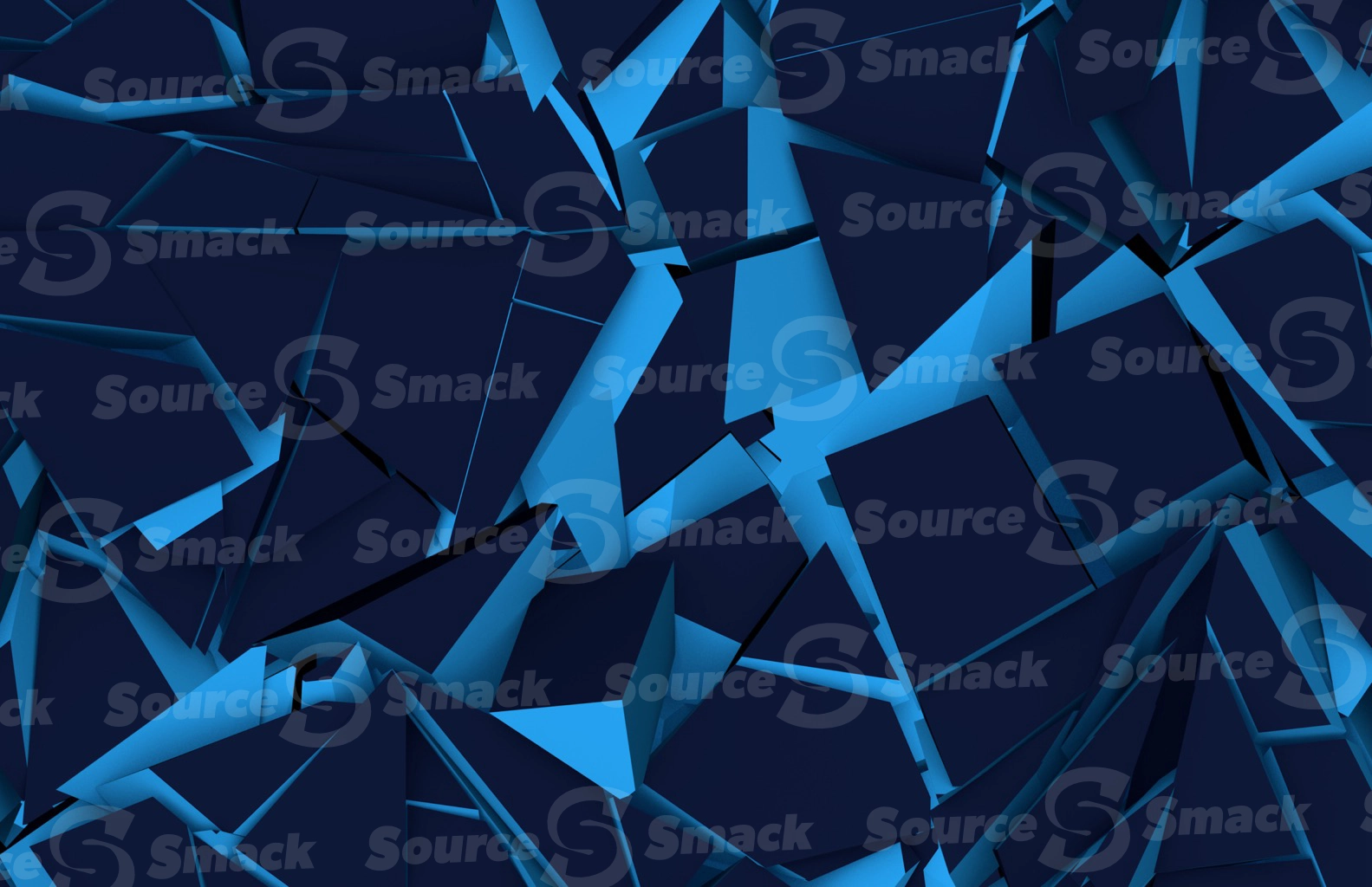 Dark blue shattered background