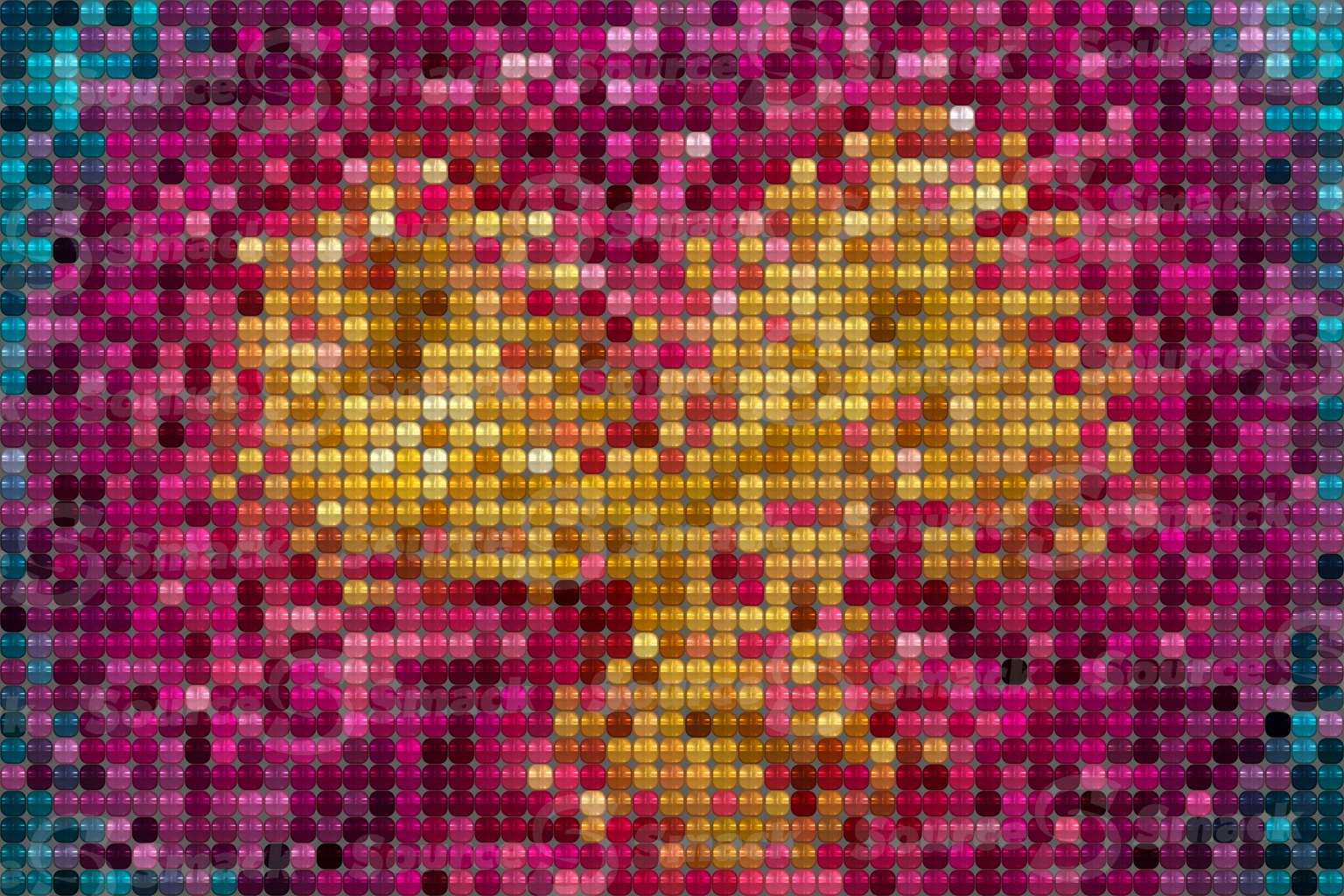Color core rounded beaded background