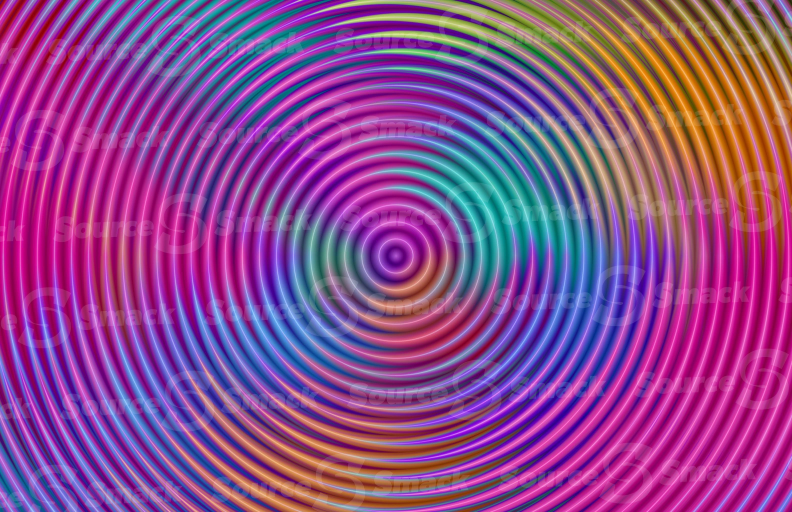 A radial-ringed background of gradient color