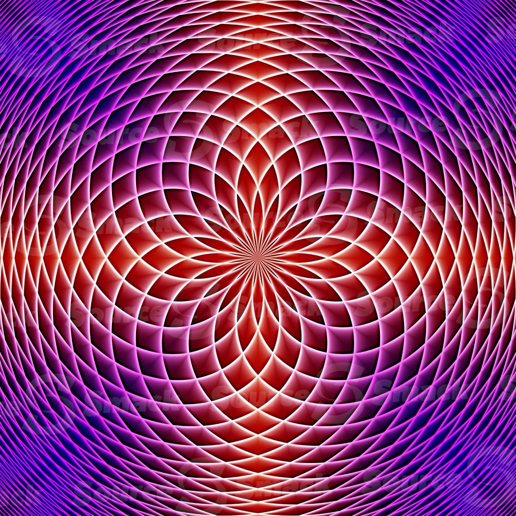 A geometrical intersecting gradual glowing swirl of colors