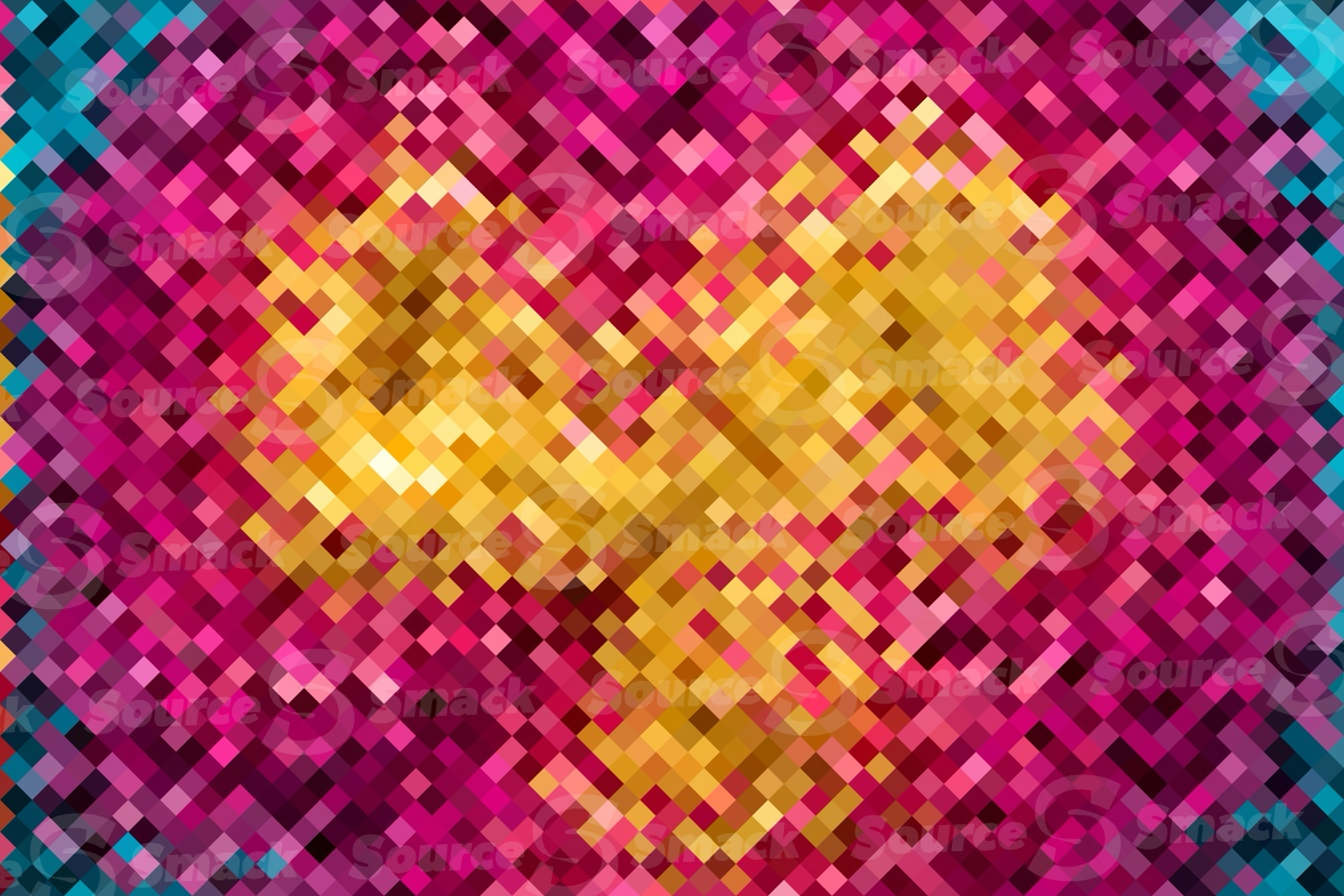Color core pixelated background
