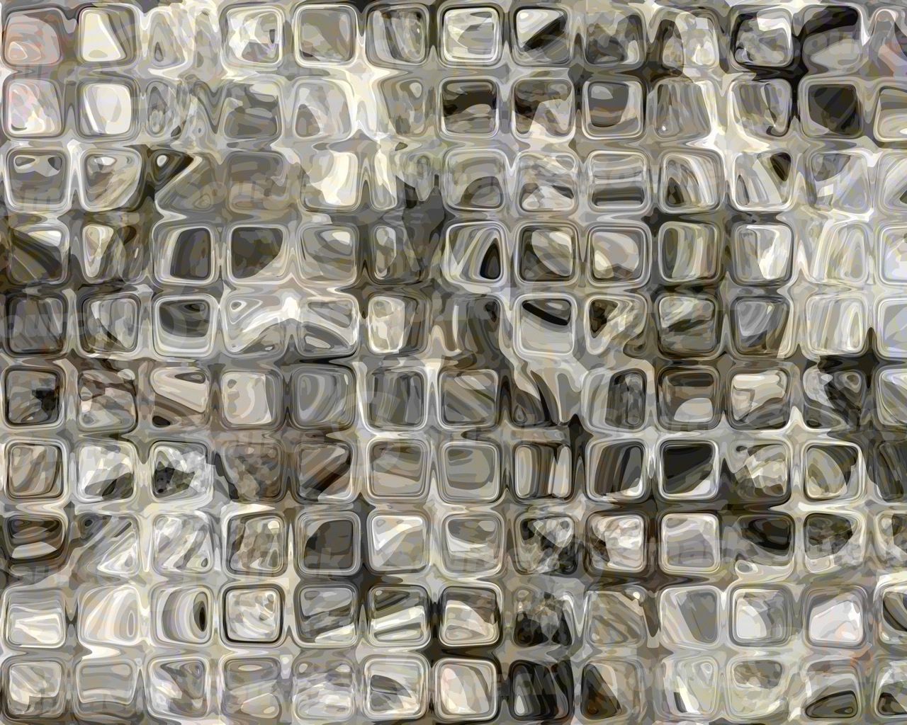 Cubed oil paint effect