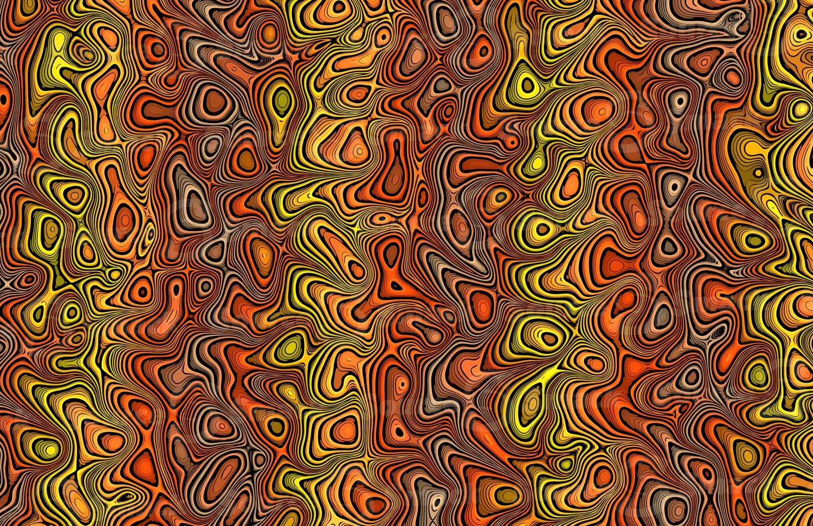 Abstract melted etched pattern in colorful gradients
