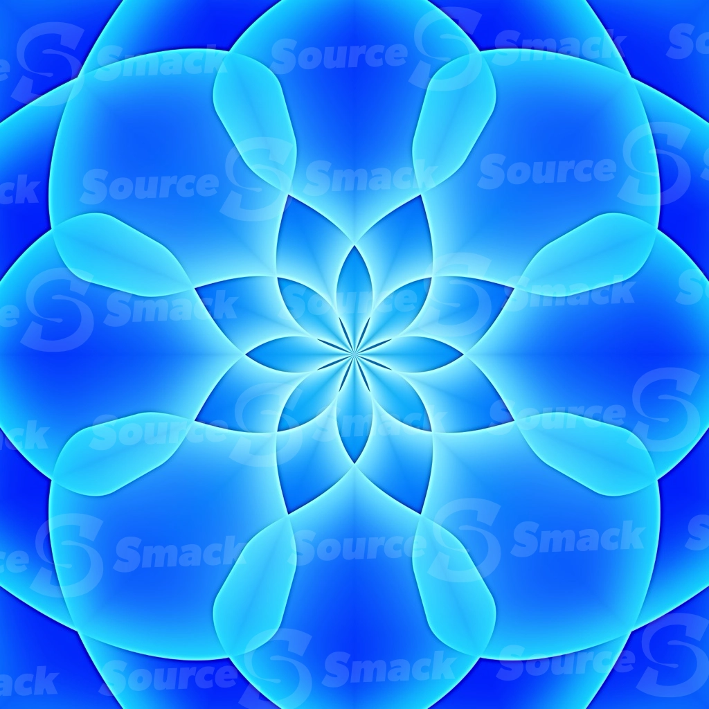A geometrical intersecting gradual glowing swirl of colors
