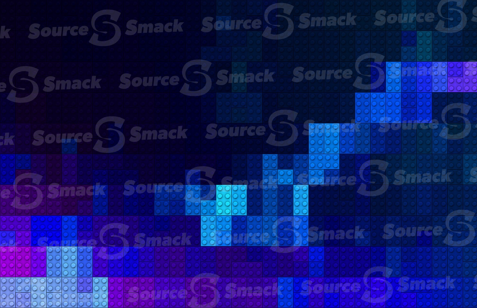 Colored lego patterned canvas