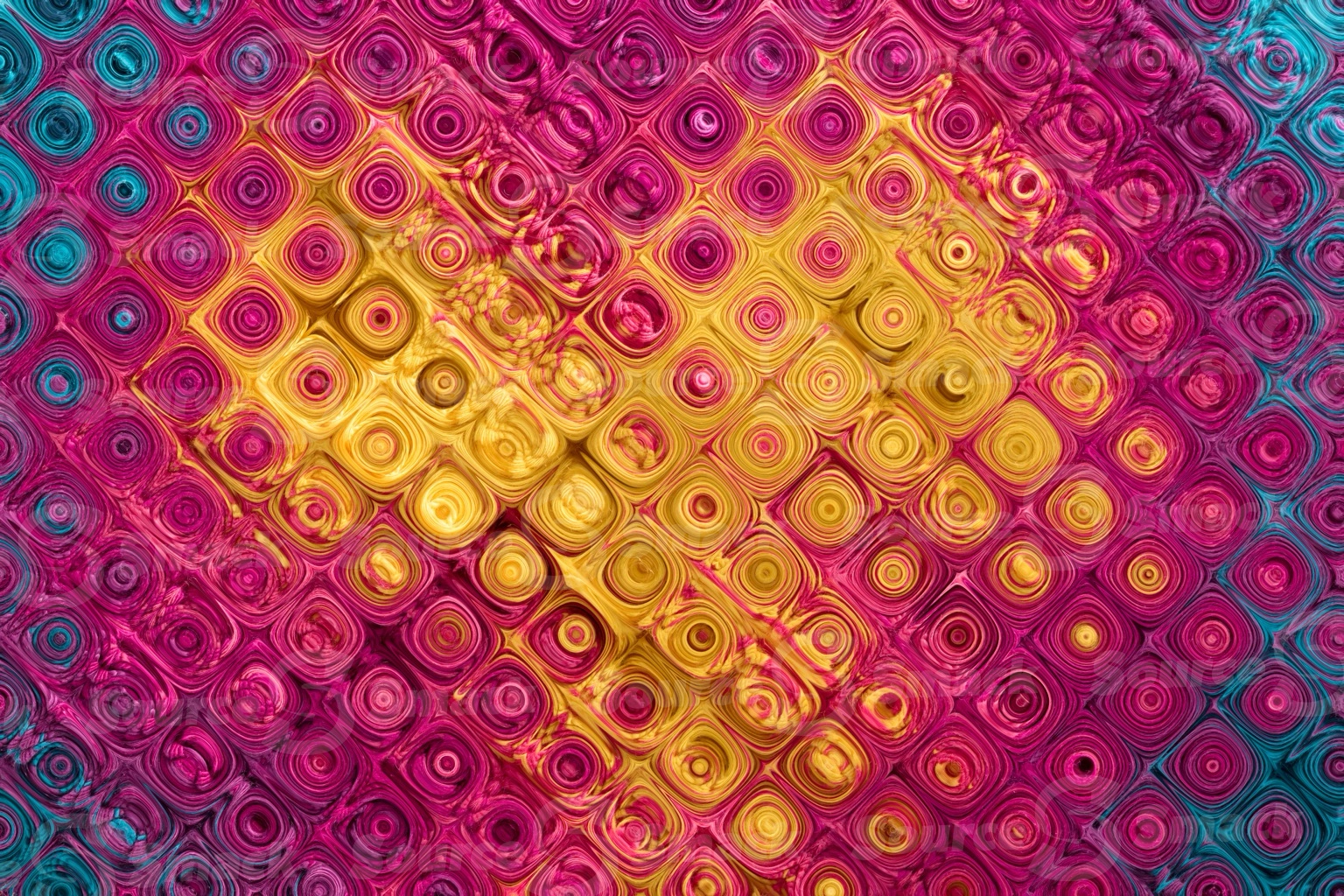 Color core bubbled oil background