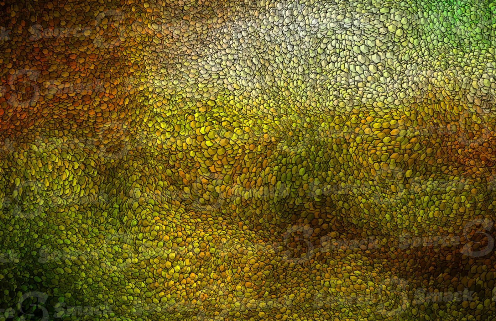 Liquid squeezed flow or randomly sized cubes and squares