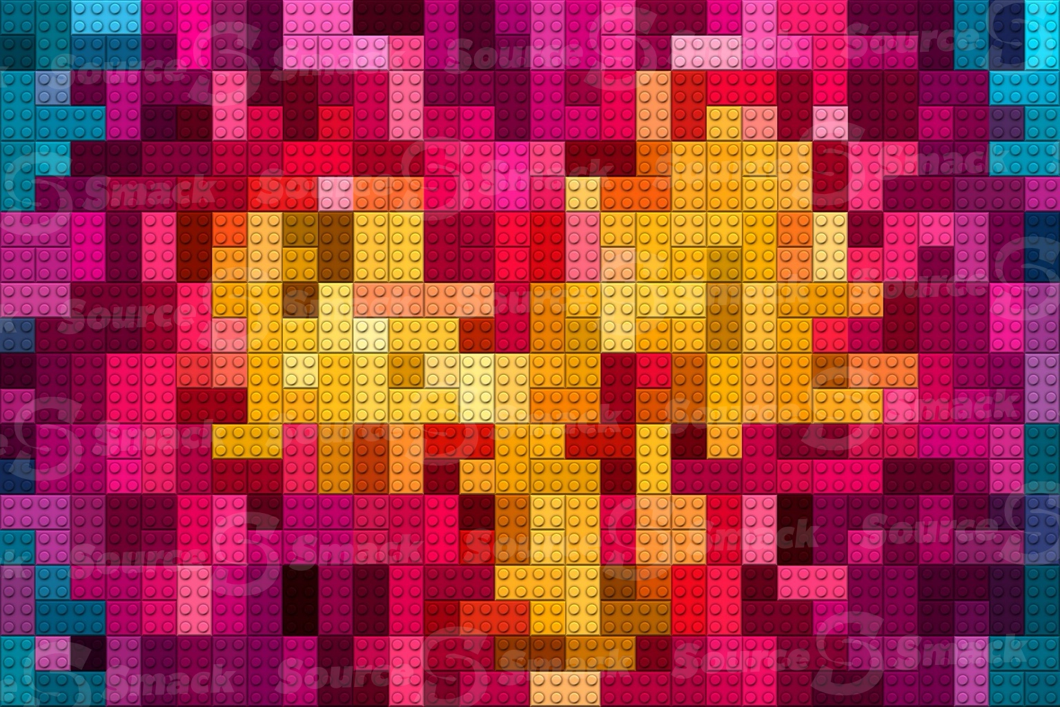 Lego tiled color core background