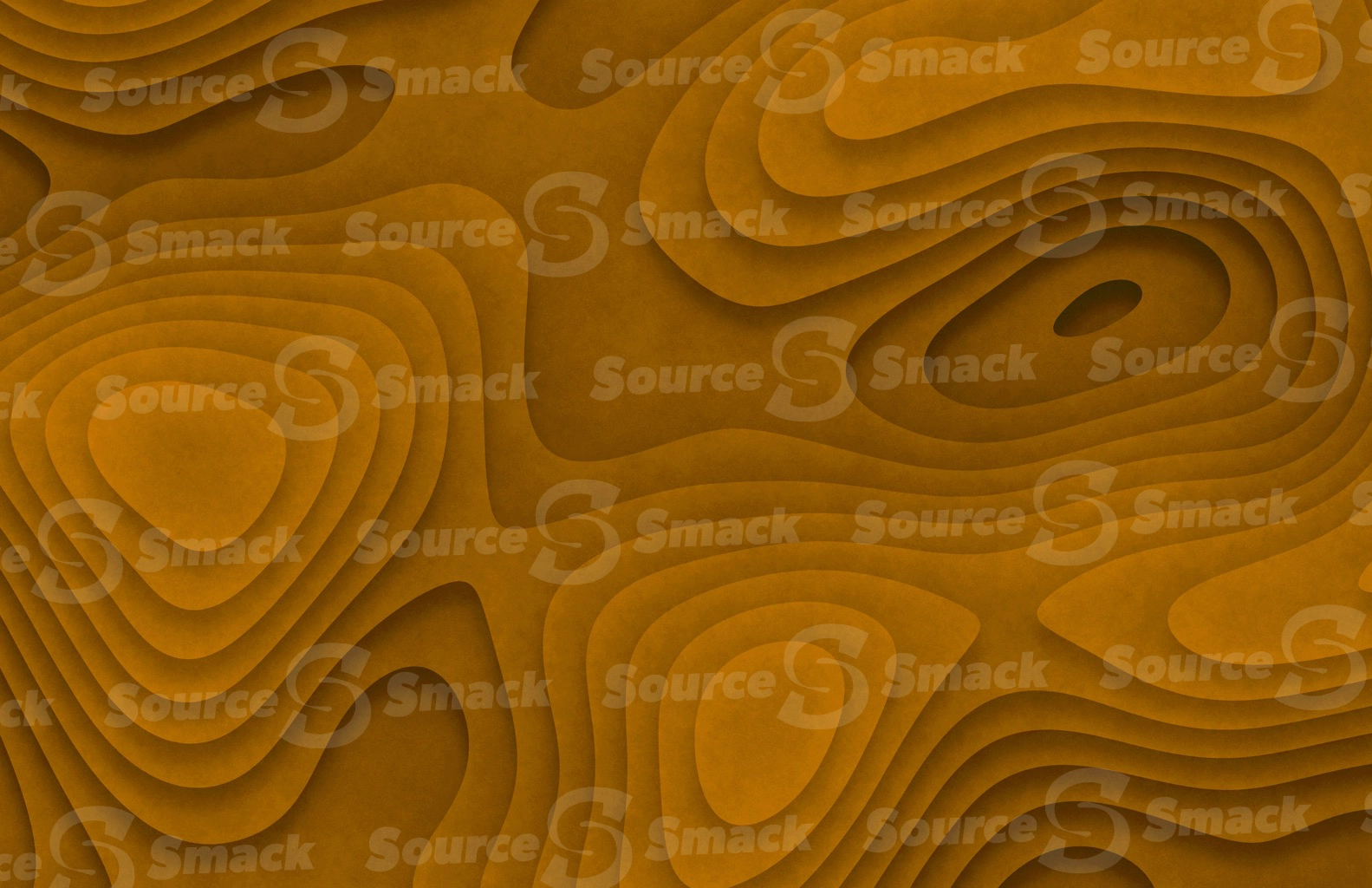 Orange mountain-like aerial view of a relief geometric background