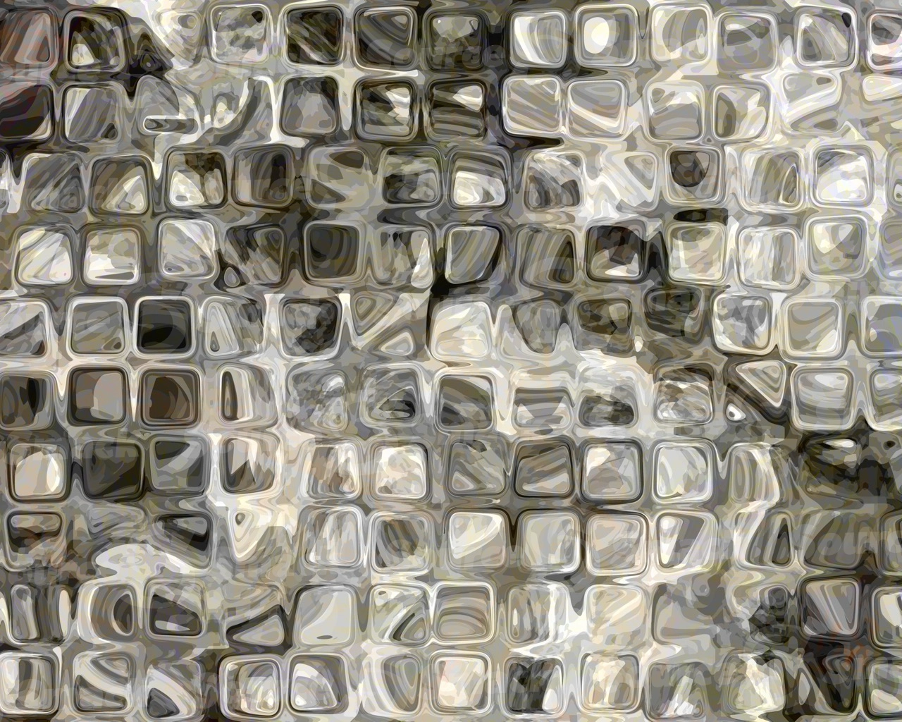 Cubed oil paint effect