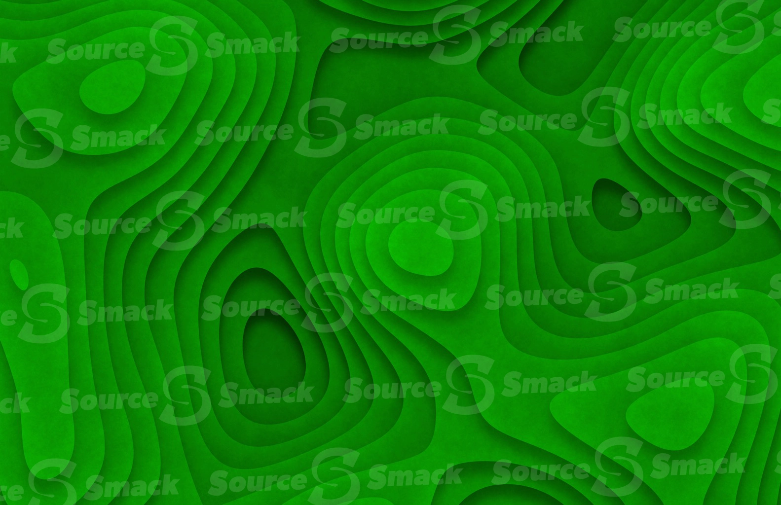 Green mountain-like aerial view of a relief geometric background