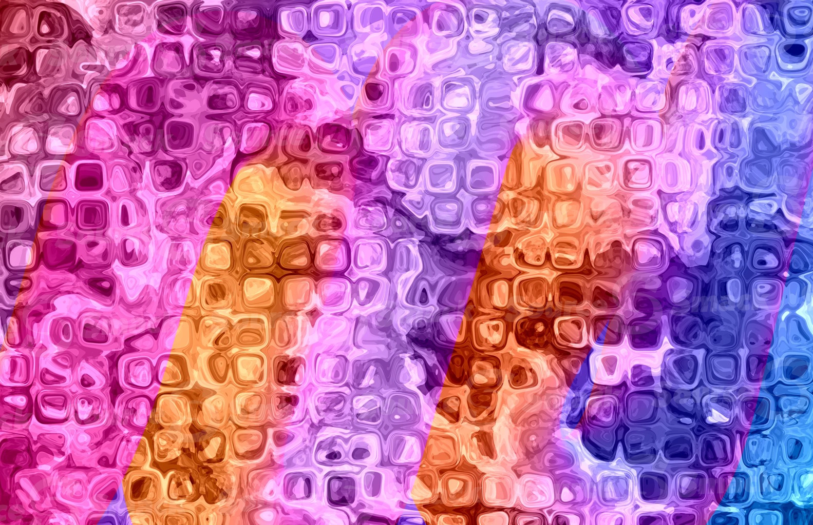 Cubed oil painting
