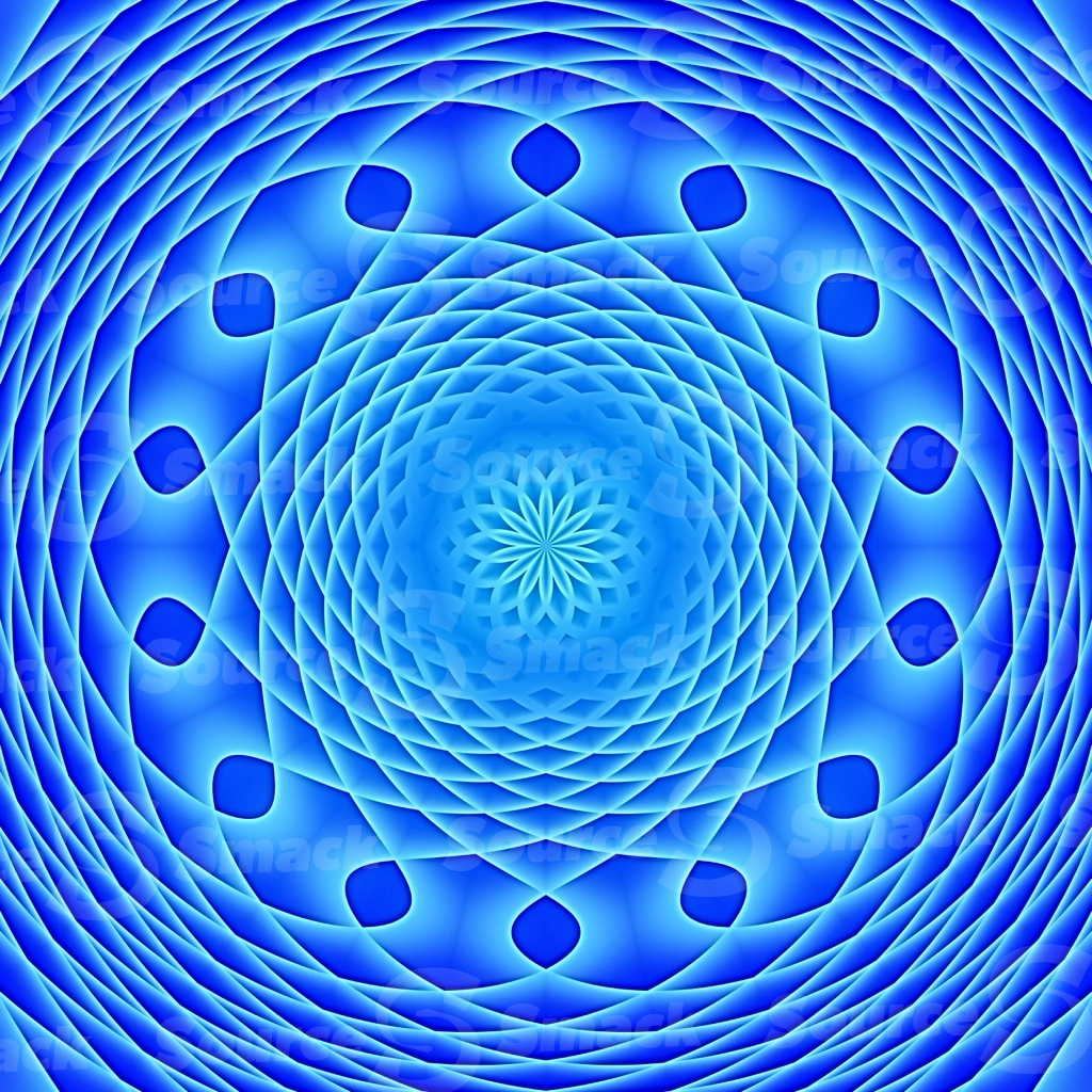 A geometrical intersecting gradual glowing swirl of colors
