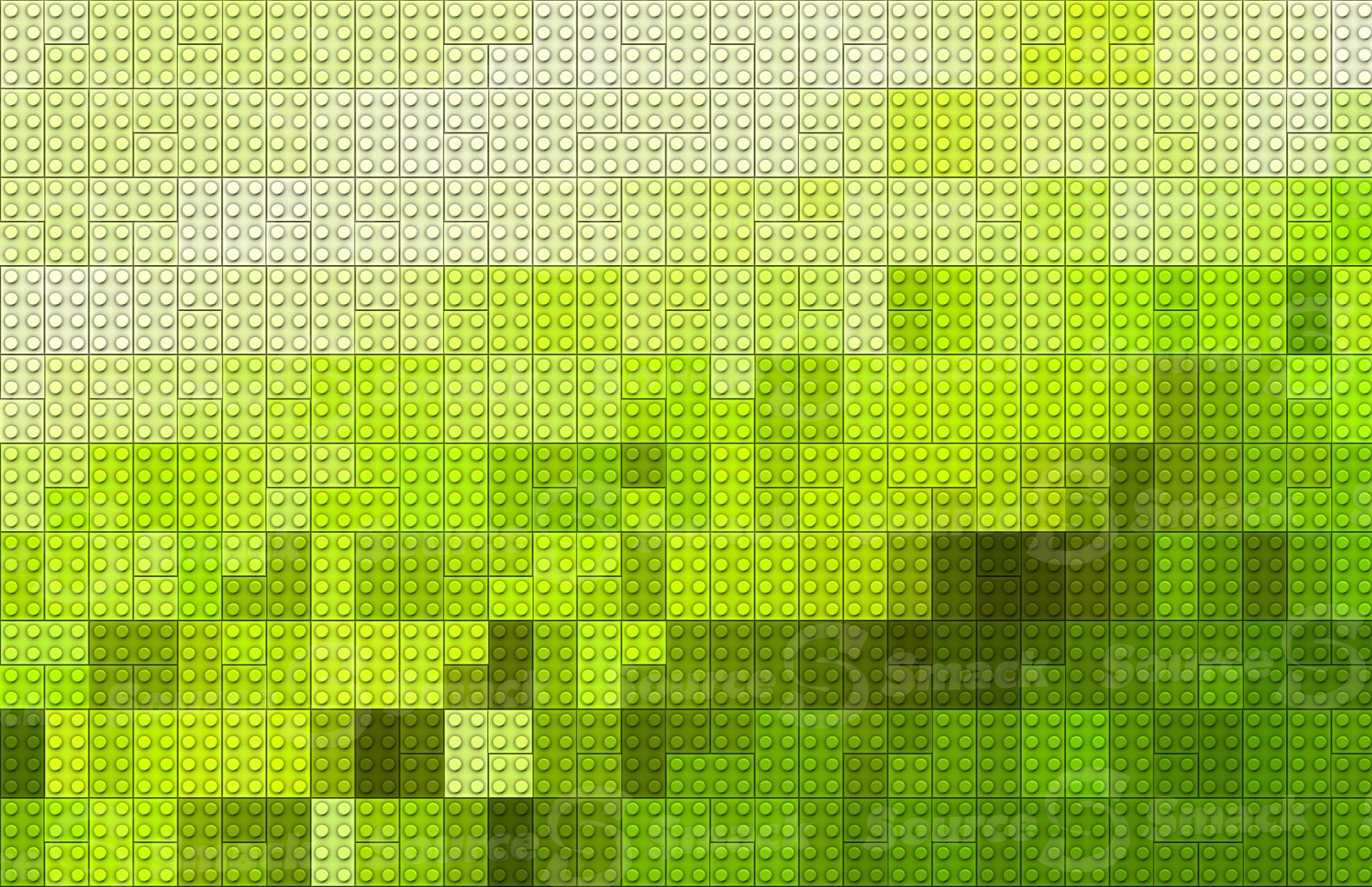 Colored lego patterned canvas