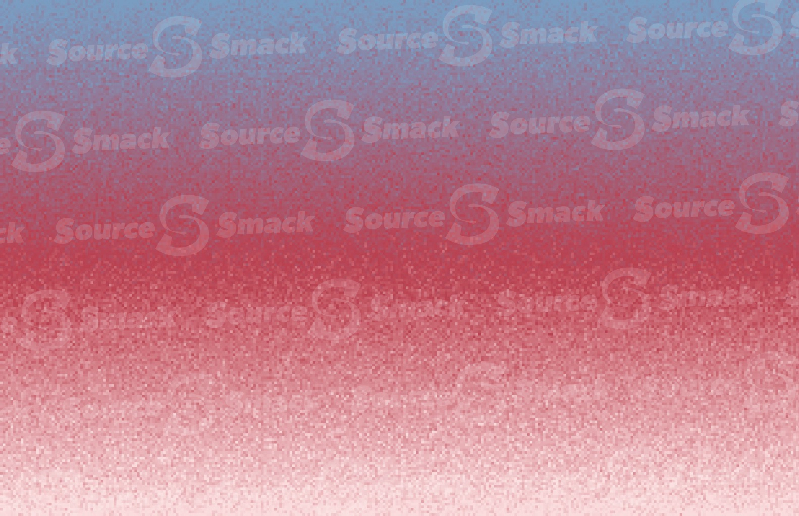 Large pixels gradually merged with a gradient colored background