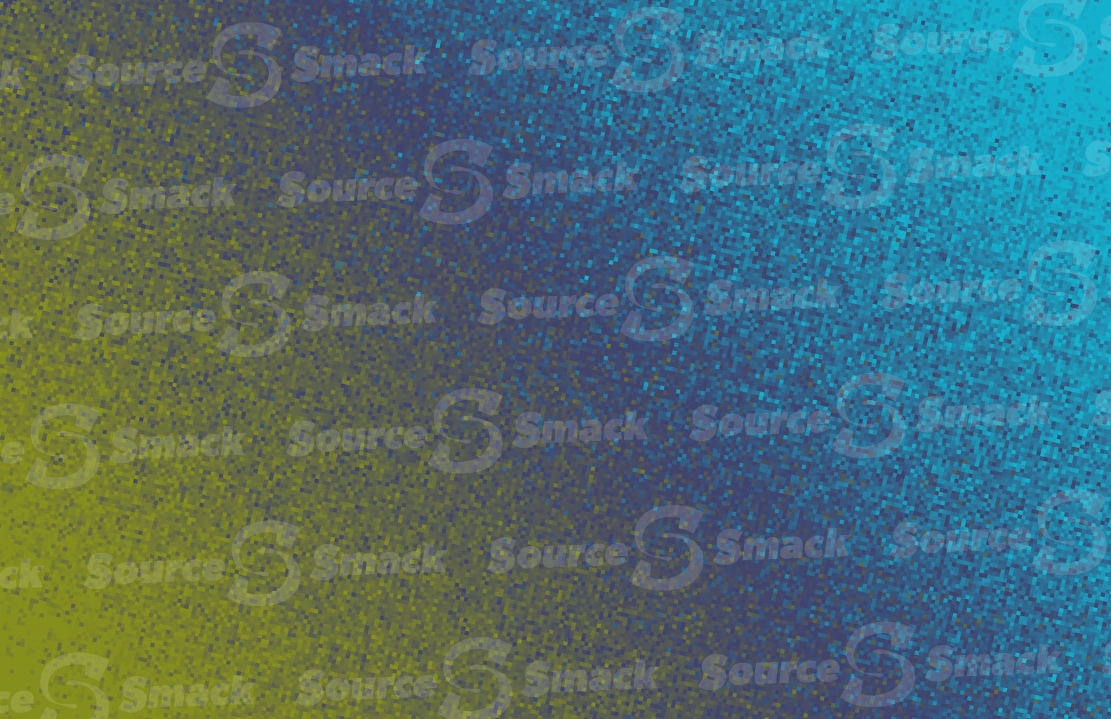 Large pixels gradually merged with a gradient colored background