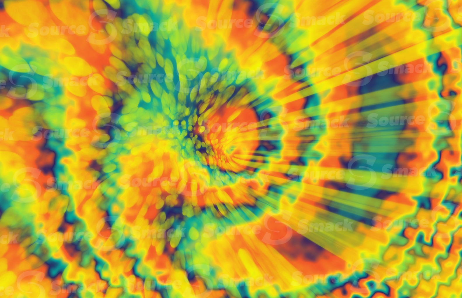 Spin back into the 60's with the splash of peace and color