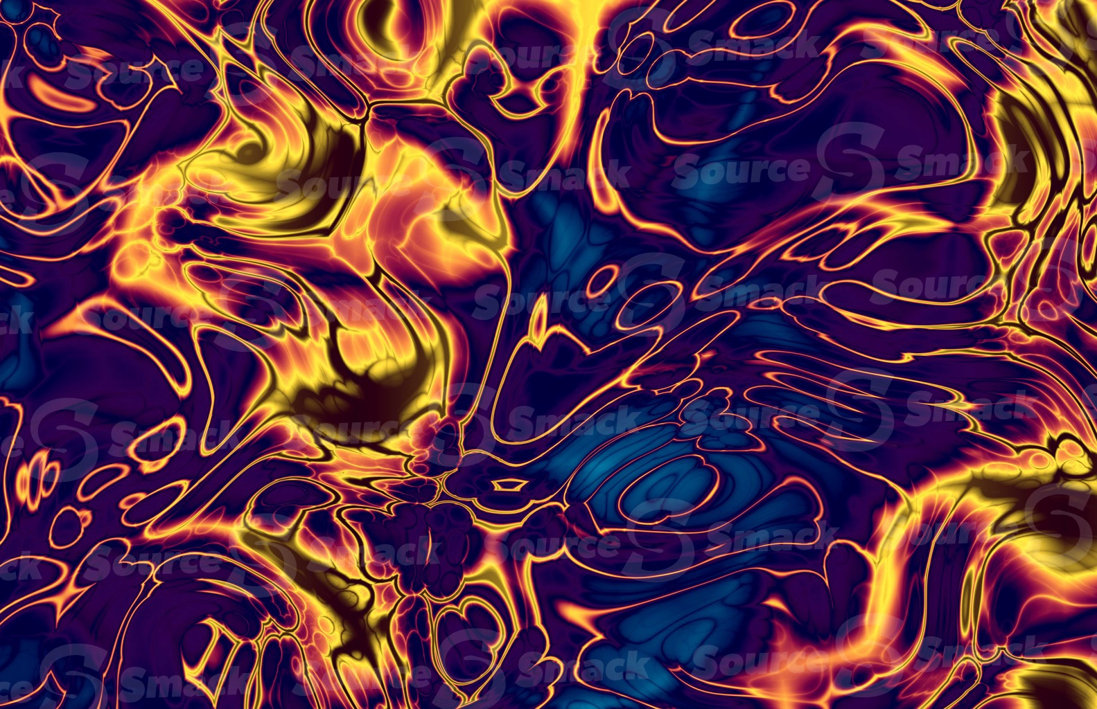 Abstract forced color storm