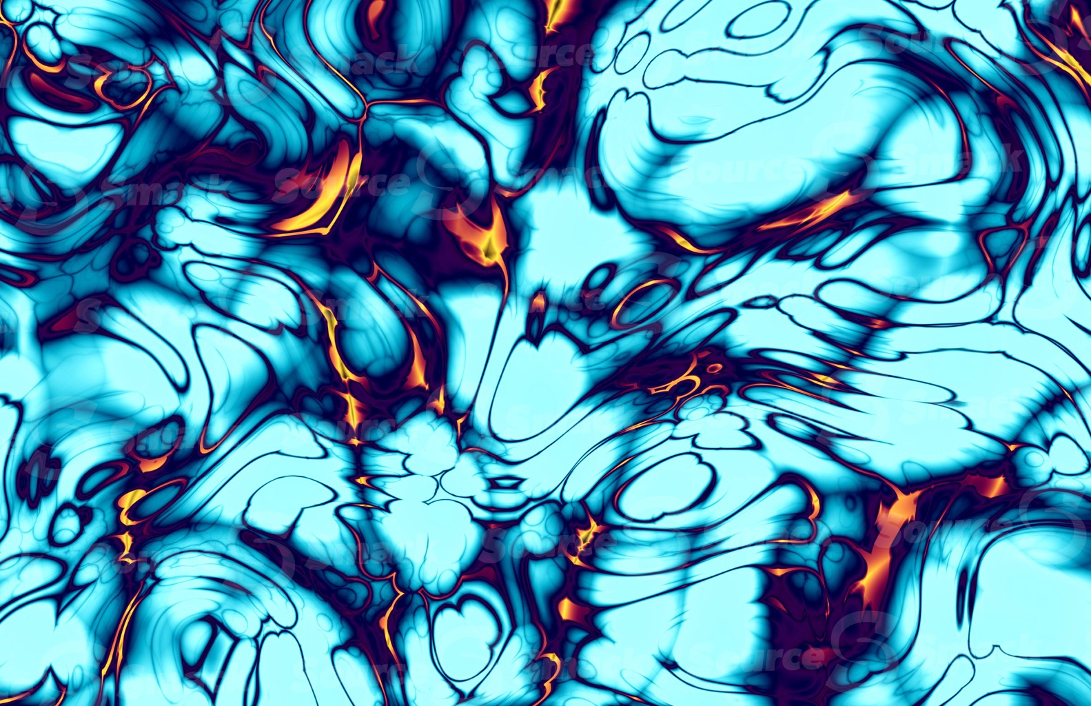 Abstract forced color storm