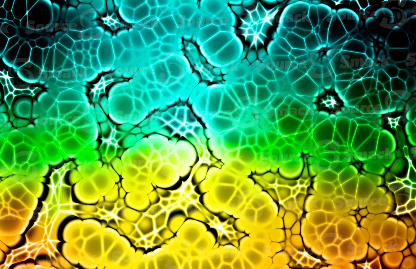 An organic electrifying cellular bubbled background