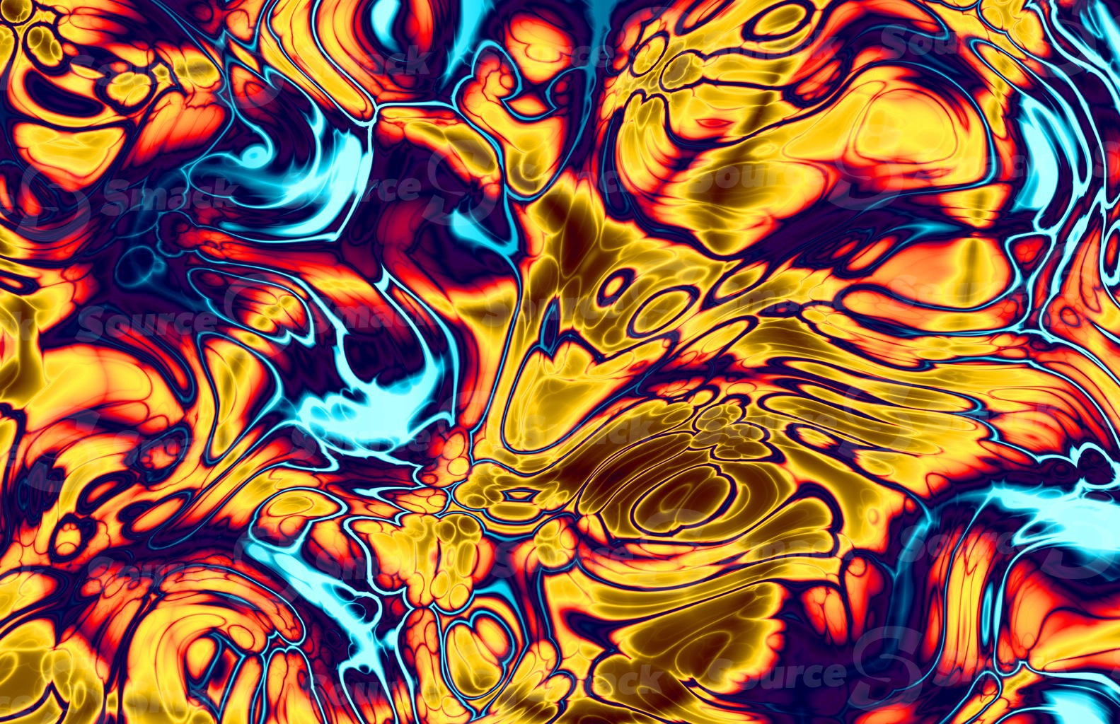 Abstract forced color storm