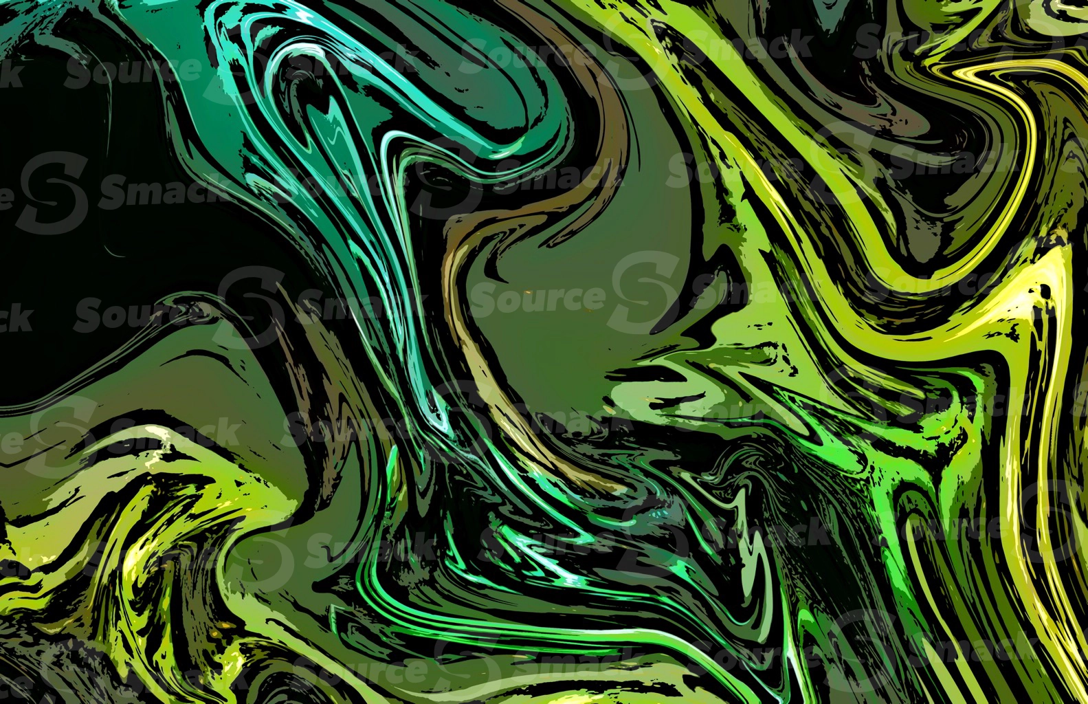 Green lantern colored comic effect