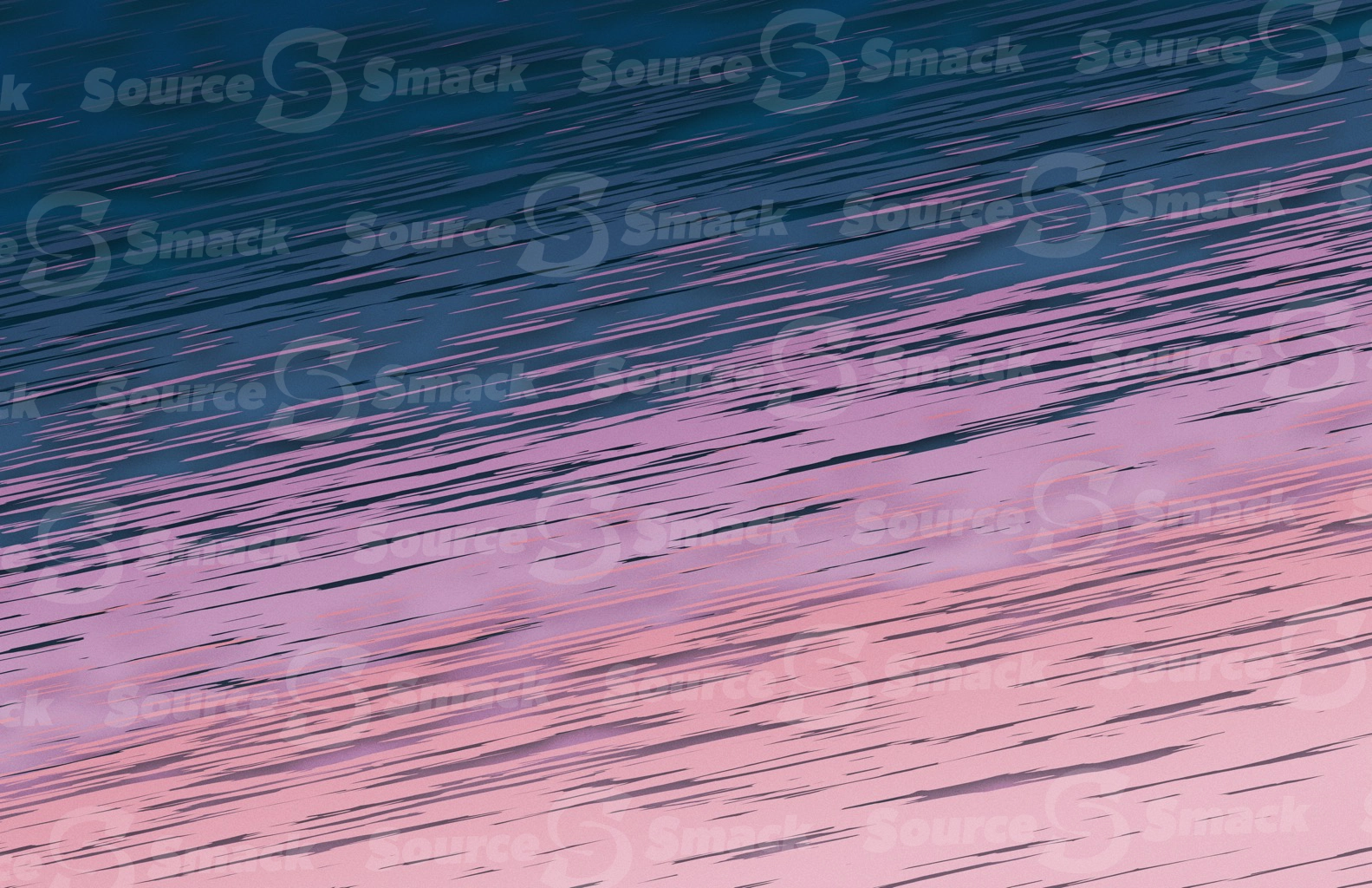 Sharp angled streaks of cut-out colors