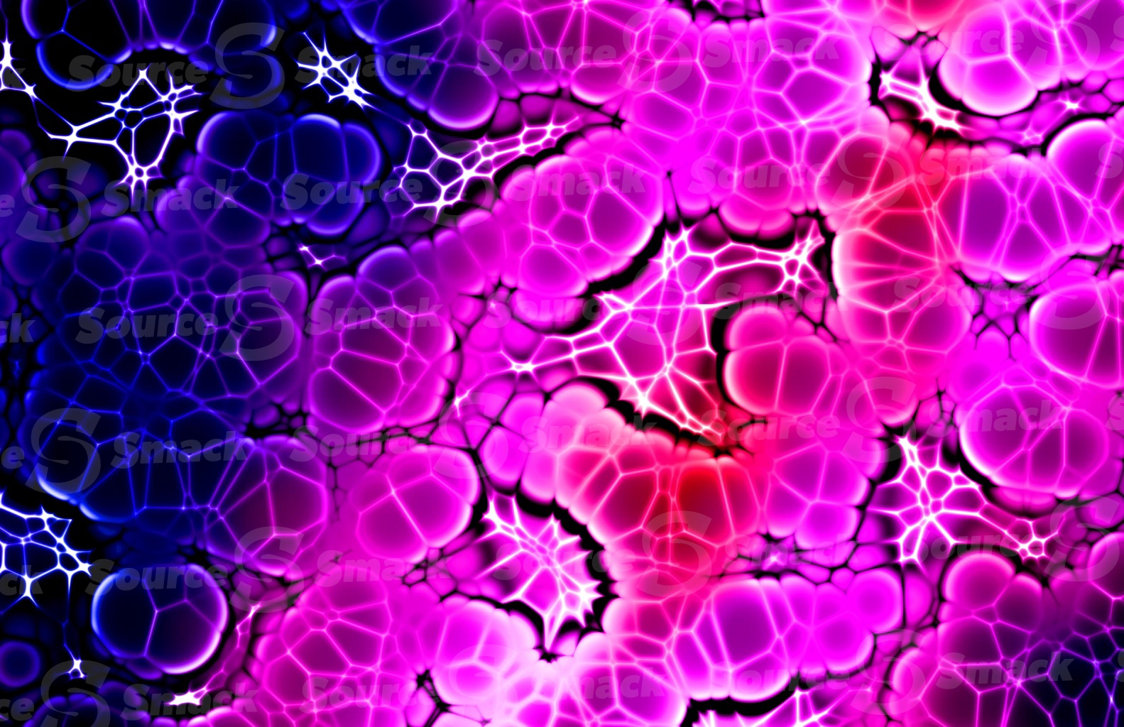 An organic electrifying cellular bubbled background