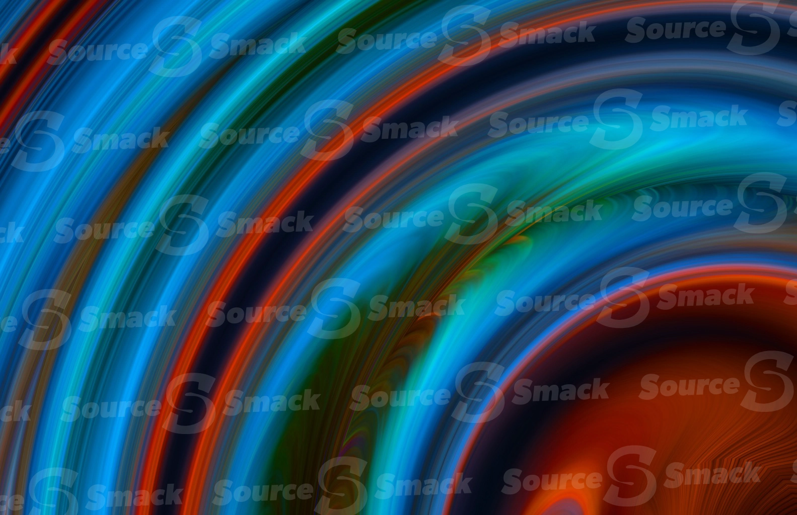 Warm night twirled color background