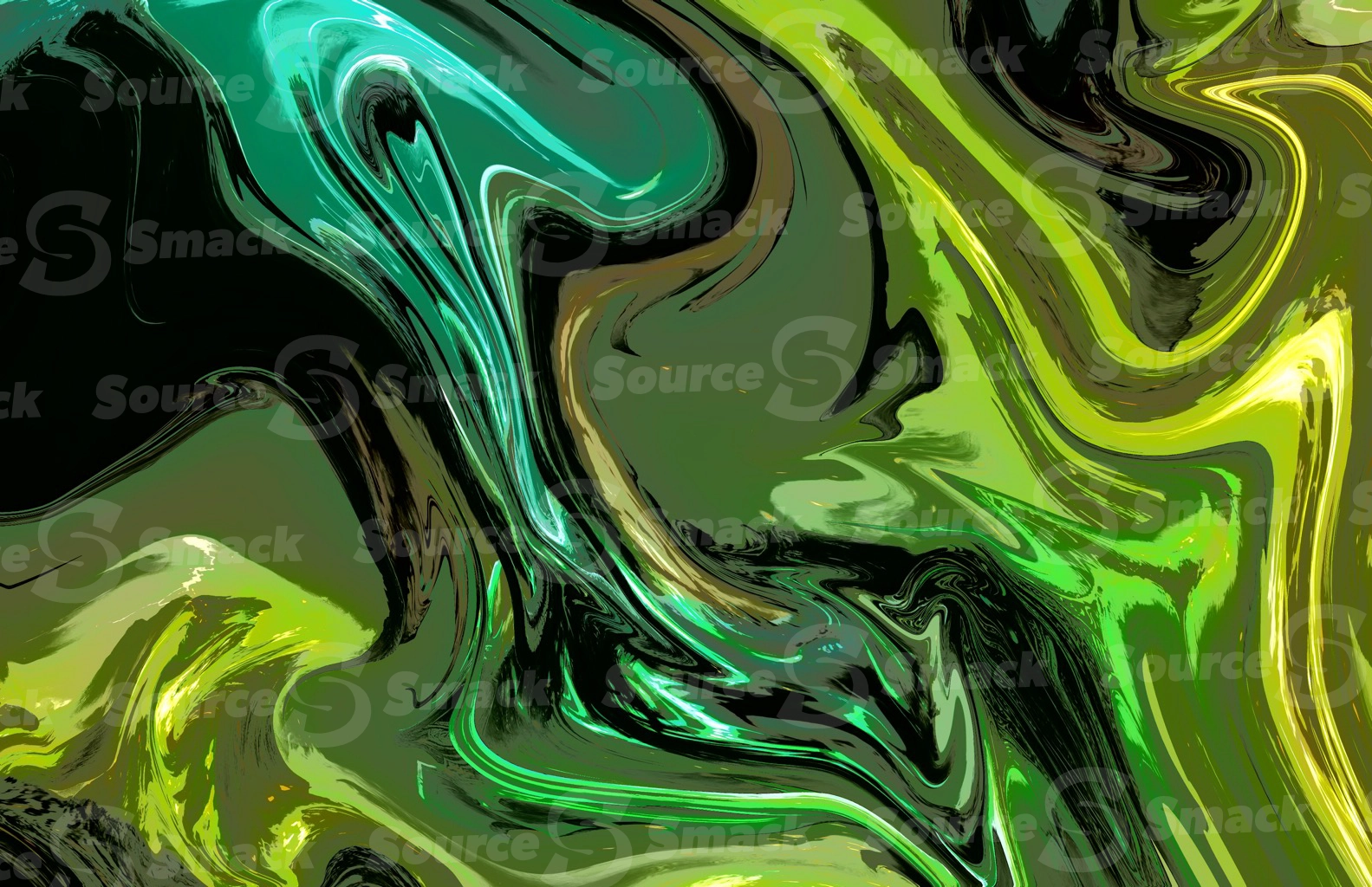 Green lantern colored posterized effect