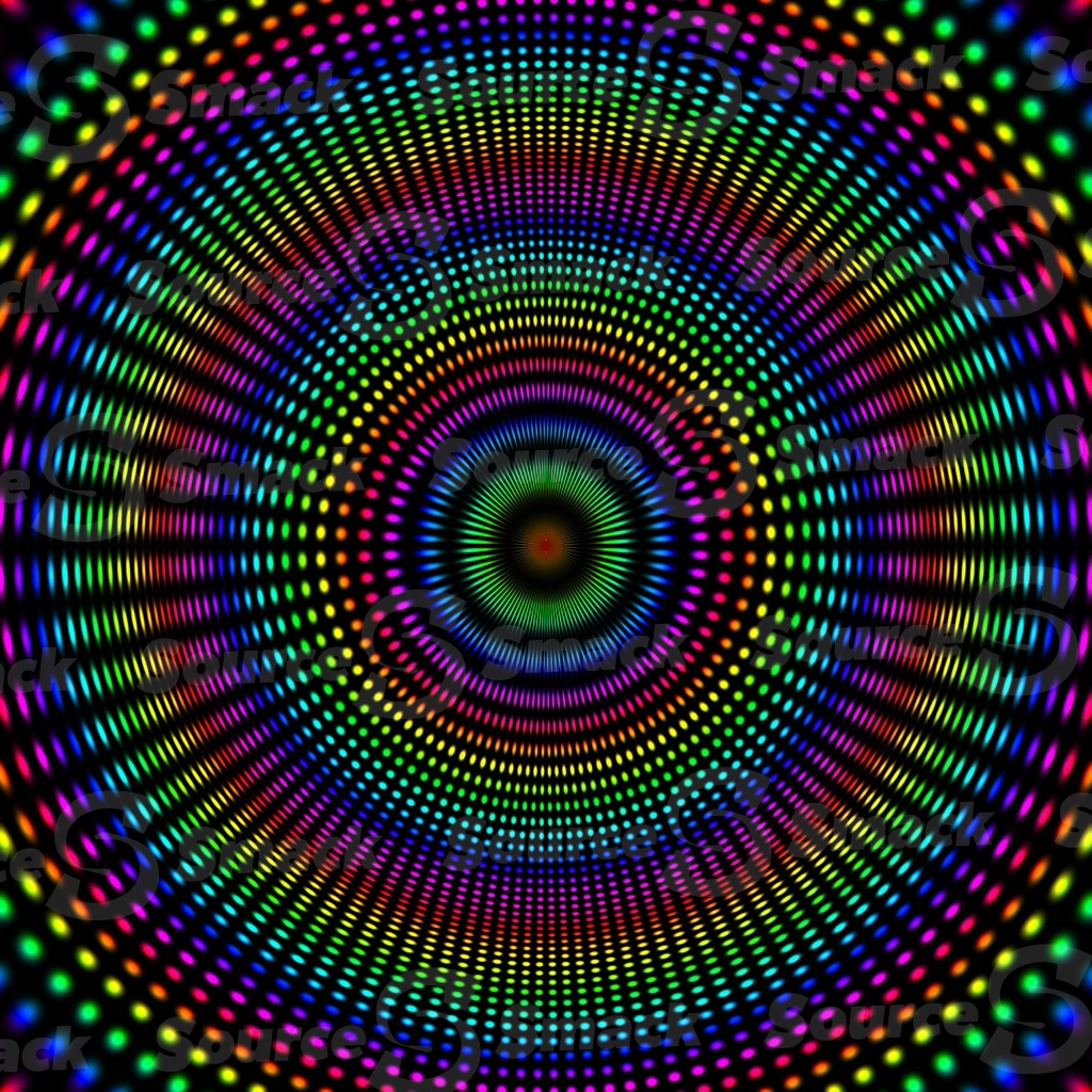 A colorful spiral blast of rainbow energy
