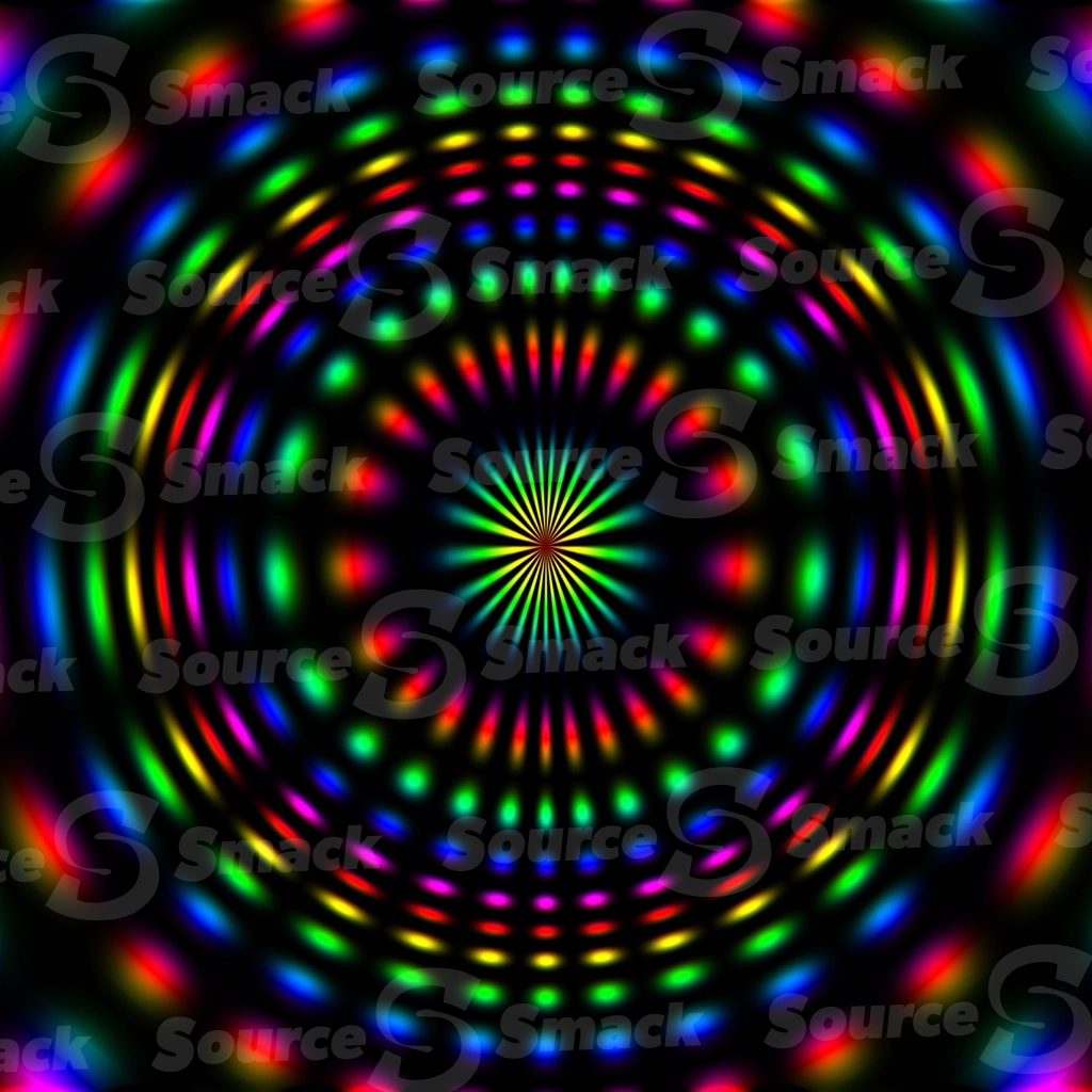 A colorful spiral blast of rainbow energy